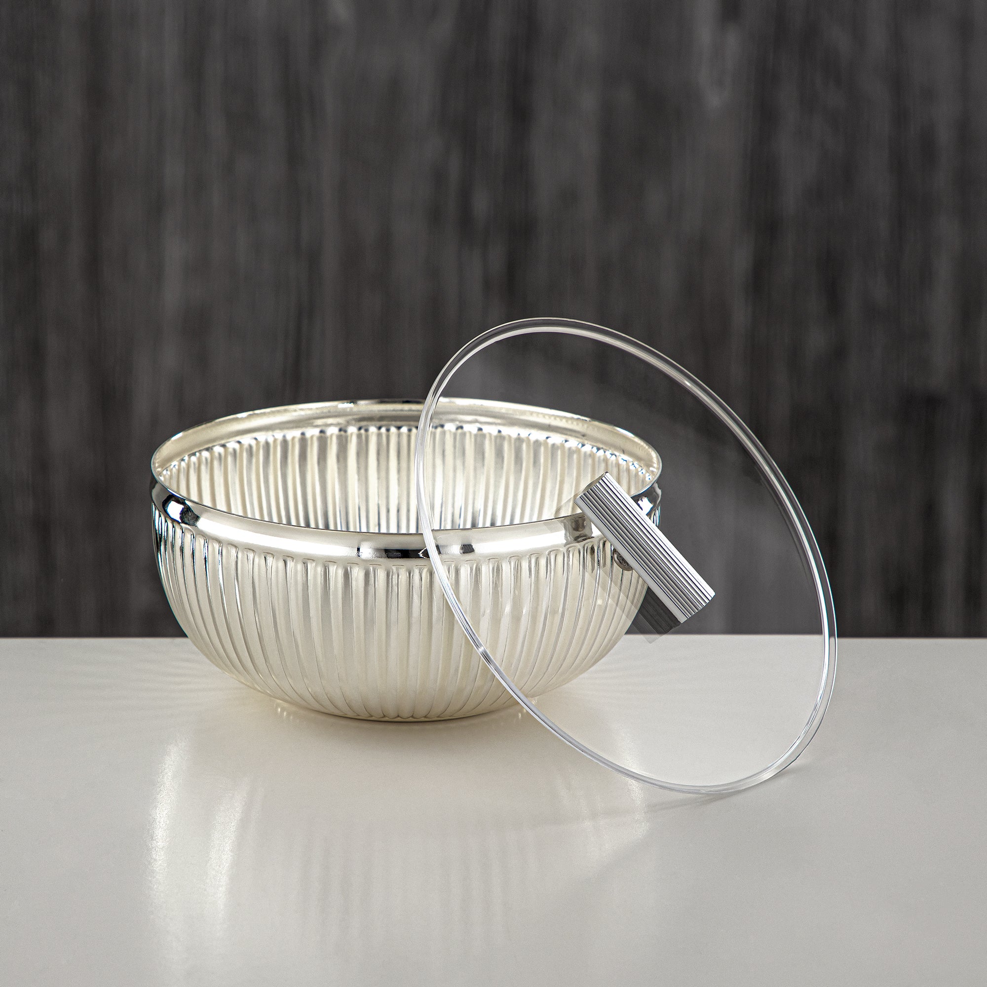 Almarjan Date Bowl Silver 13CM (326L-S) - Serving Dates, Halwa, Ramadan & Eid