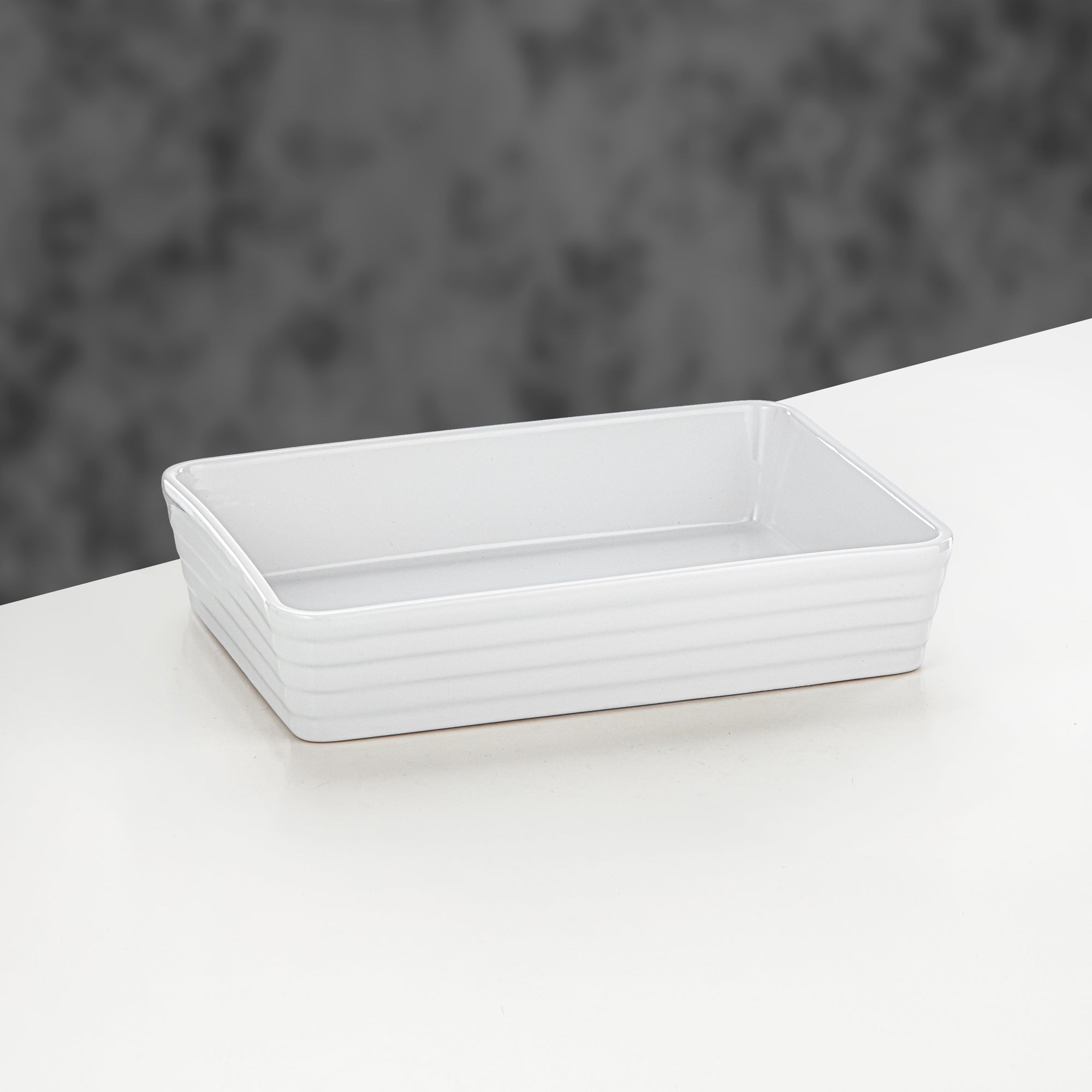 Almarjan Rectangular Hot Pot 2.8L Grey & Matt Gold