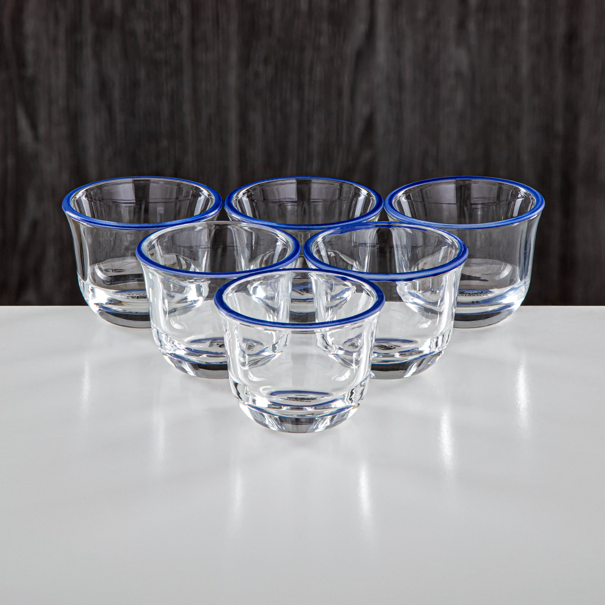 Almarjan 6 Pieces Borosilicate Glass Cawa Cup Set - FB803-6 NAV