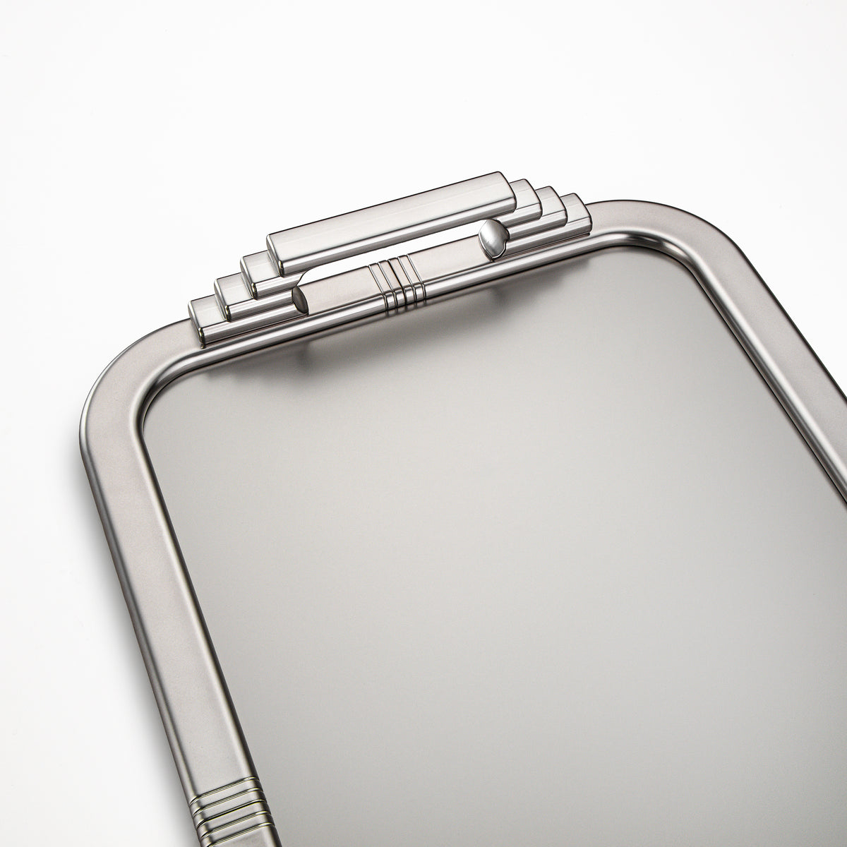 Almarjan Serving Tray 50 cm, Matt Nickel