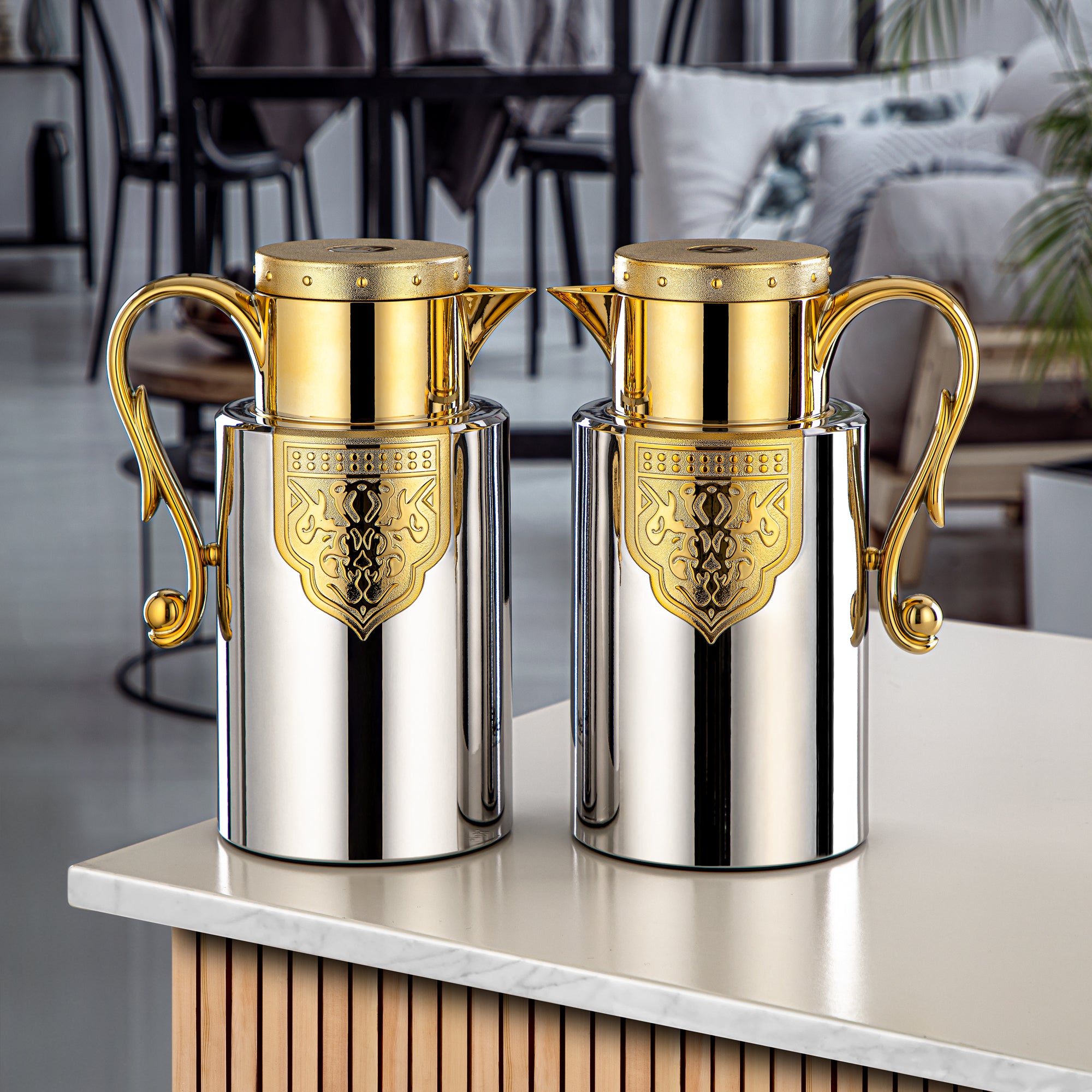 المرجان طقم ترامس فضي وذهبي - FG207 AB-100 C/G