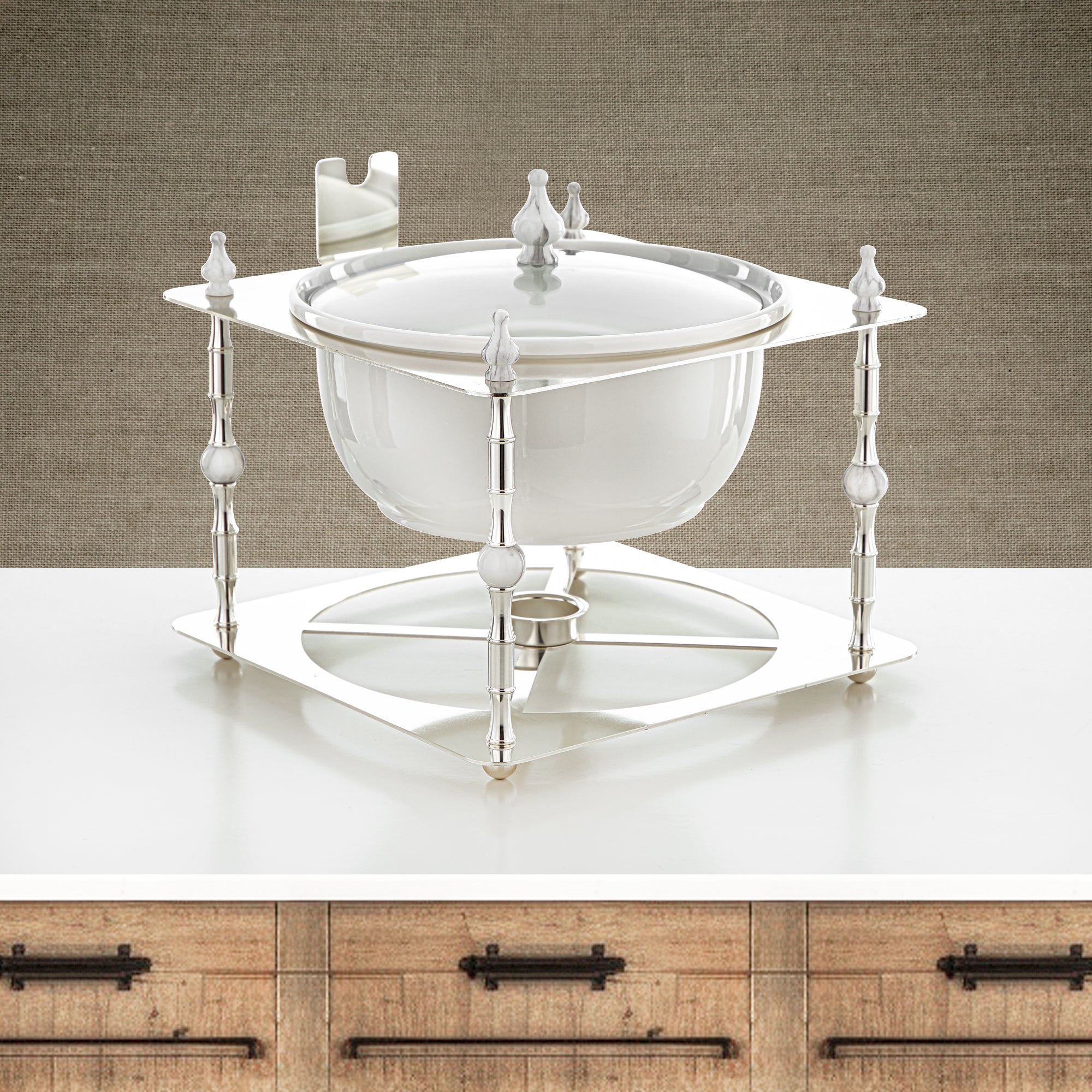 Almarjan 4000 ML Food Warmer Silver - HM4103-S