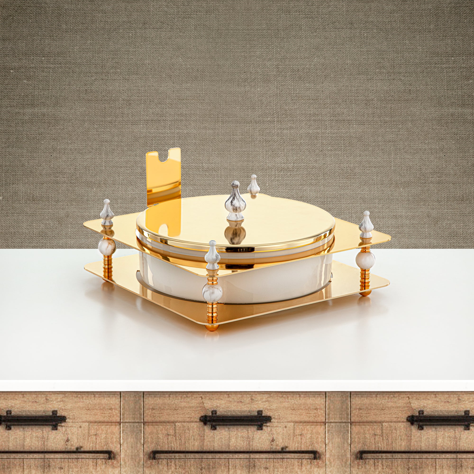 Almarjan 25 CM Candy Box Gold - HM4107-G