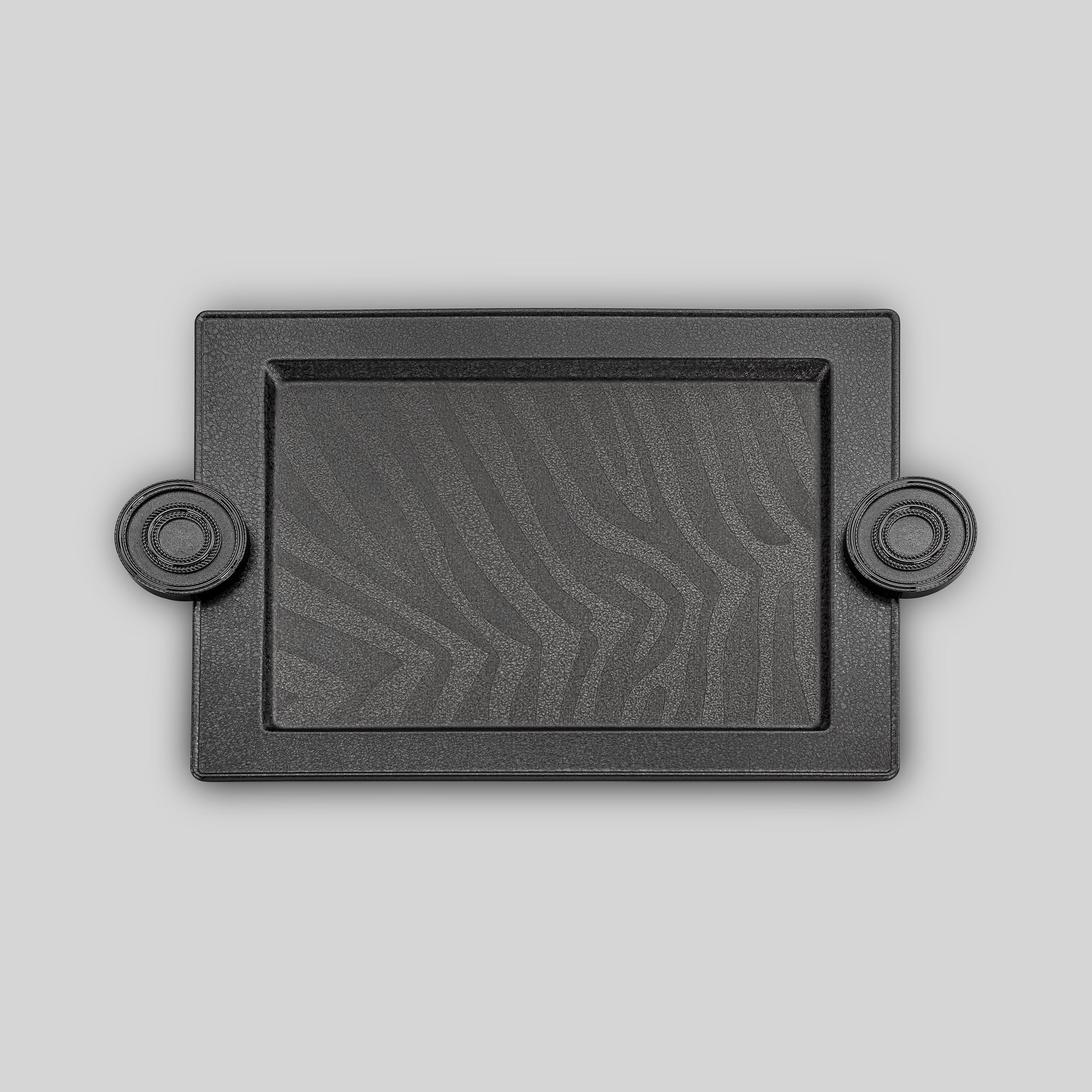 Almarjan Serving Tray Set Black Crackle (3 Pieces)