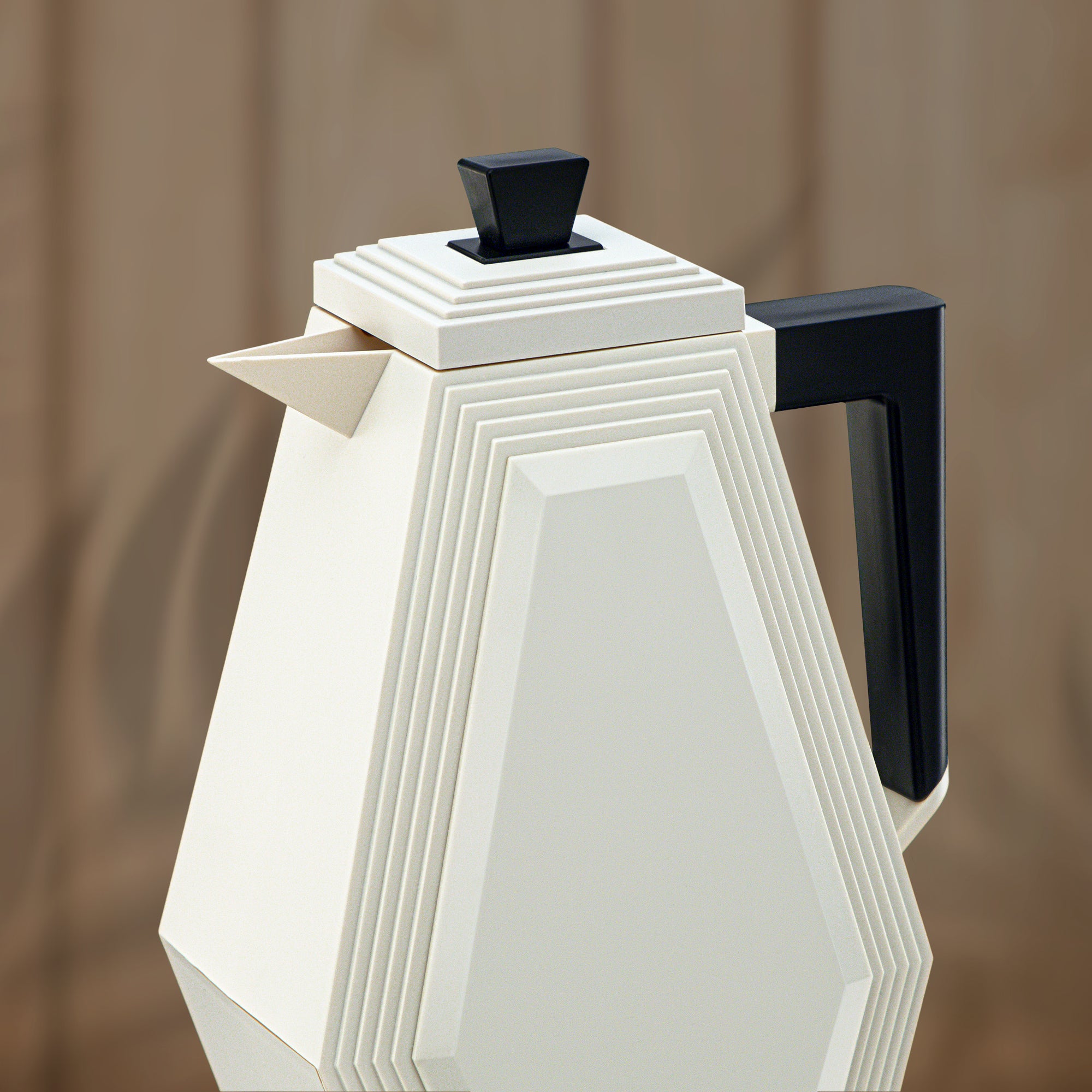 Almarjan Vacuum Flask Set 0.7L + 0.7L Beige & Black