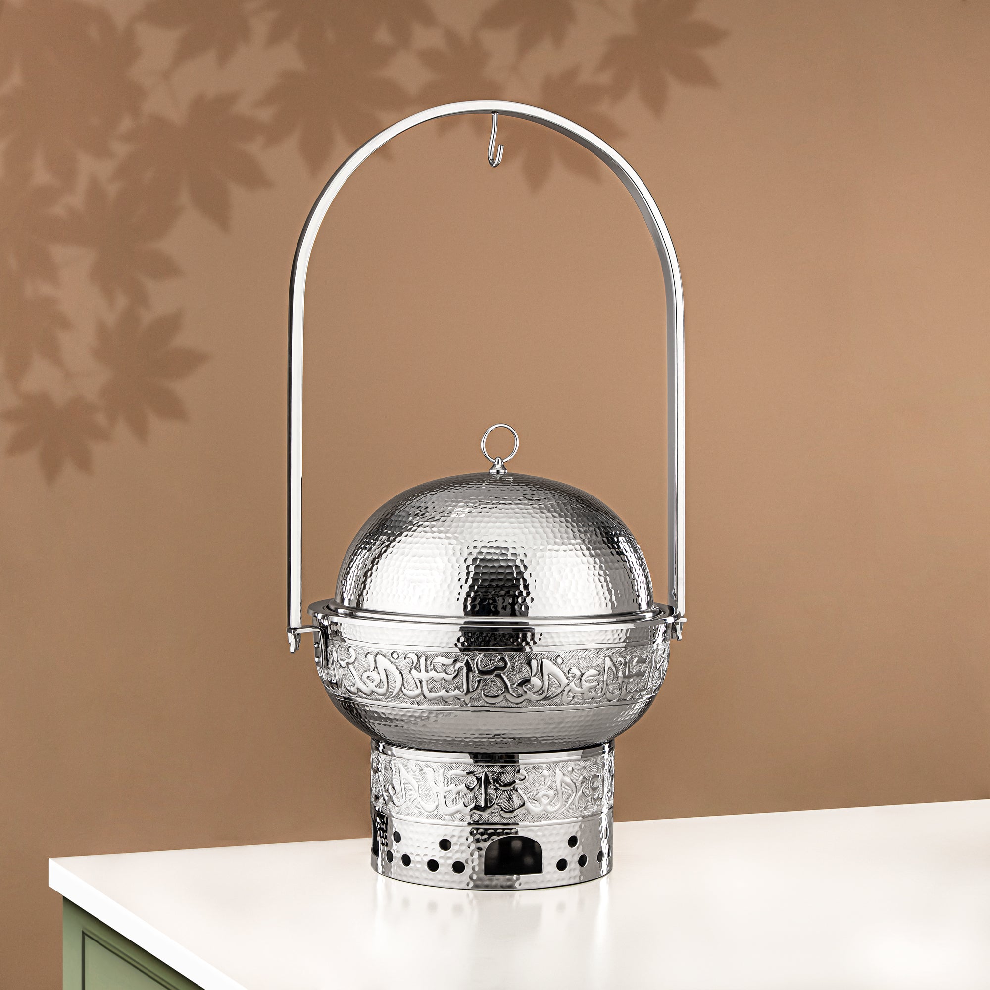 Almarjan Chafing Dish Stainless Steel 7L Silver (MD-3039) - Stylish Serveware