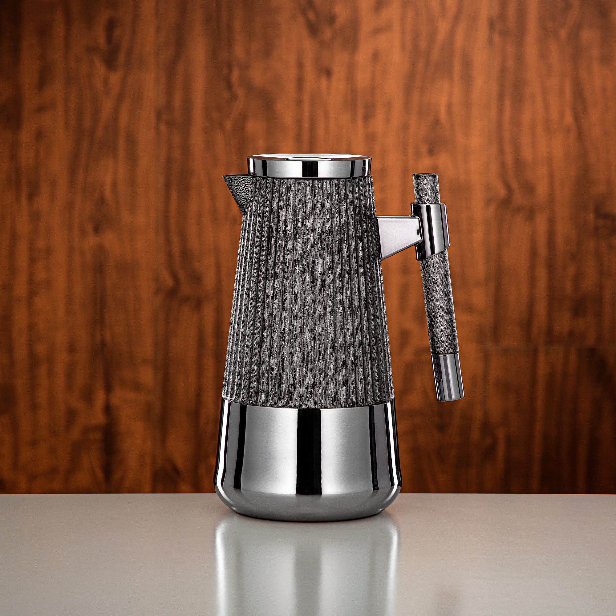 Almarjan Vacuum Flask Set 1L + 1L Gun Black & Silver