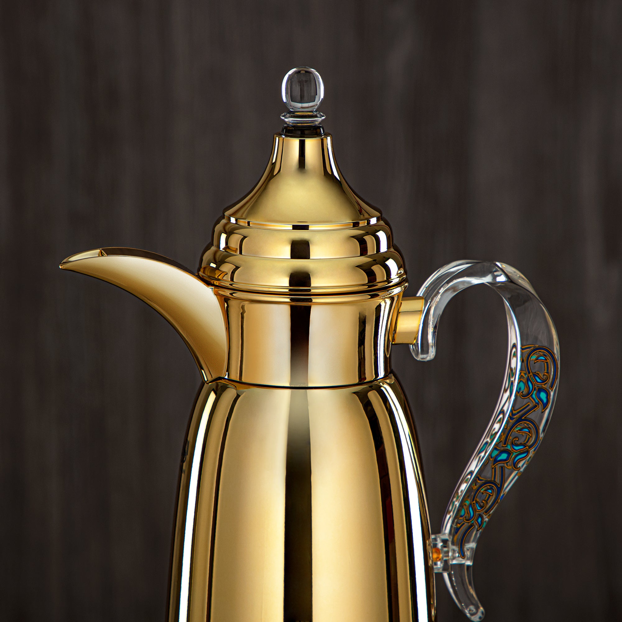 المرقجان 600 مل جدار مزدوج من ستانلس ستيل ذهبية - SM-2E02-060 G/BLU