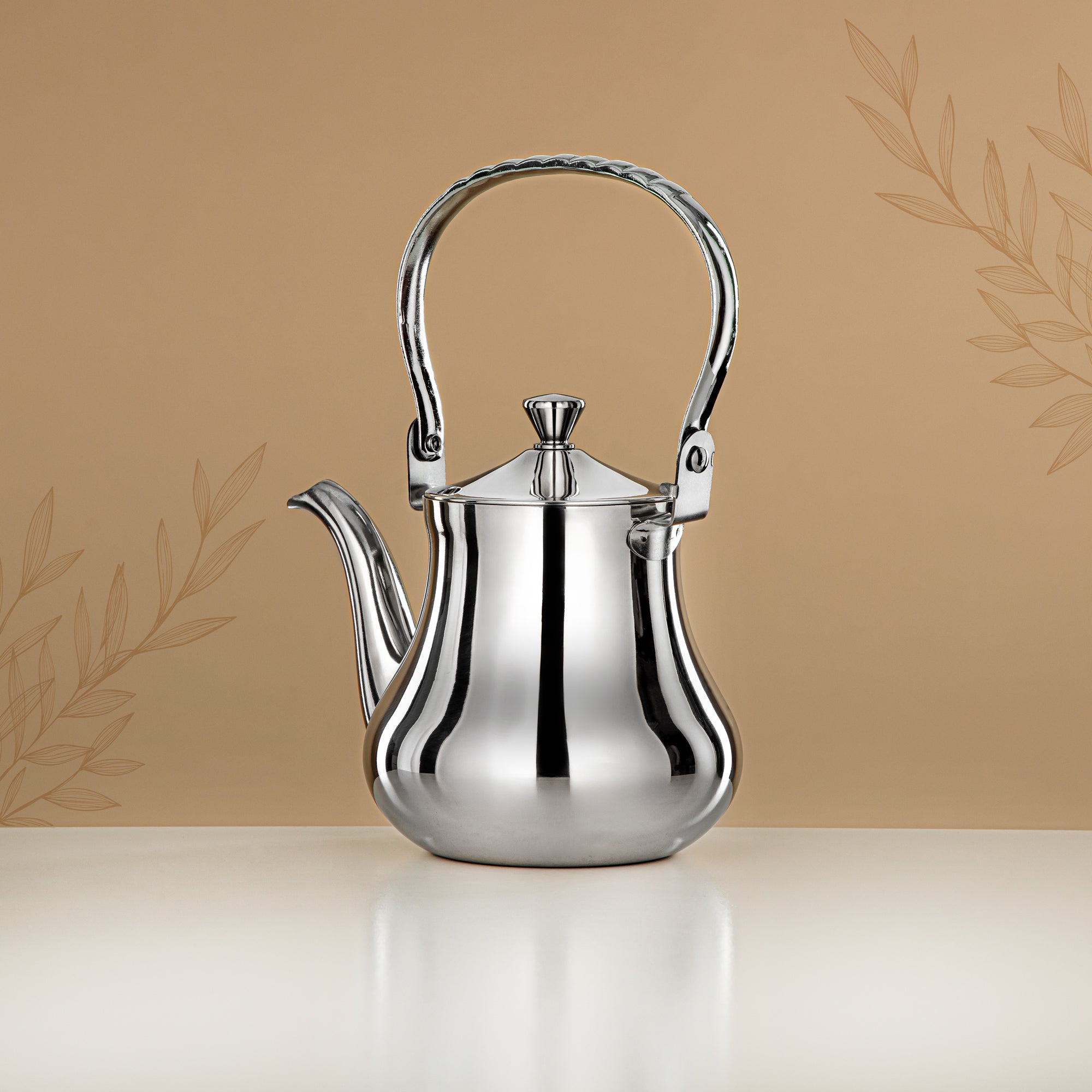 Almarjan Tea Kettle 0.8L Silver – Elegance