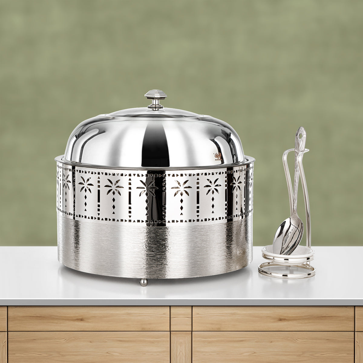 Almarjan 6.5L Chafing Dish, Brushed Silver