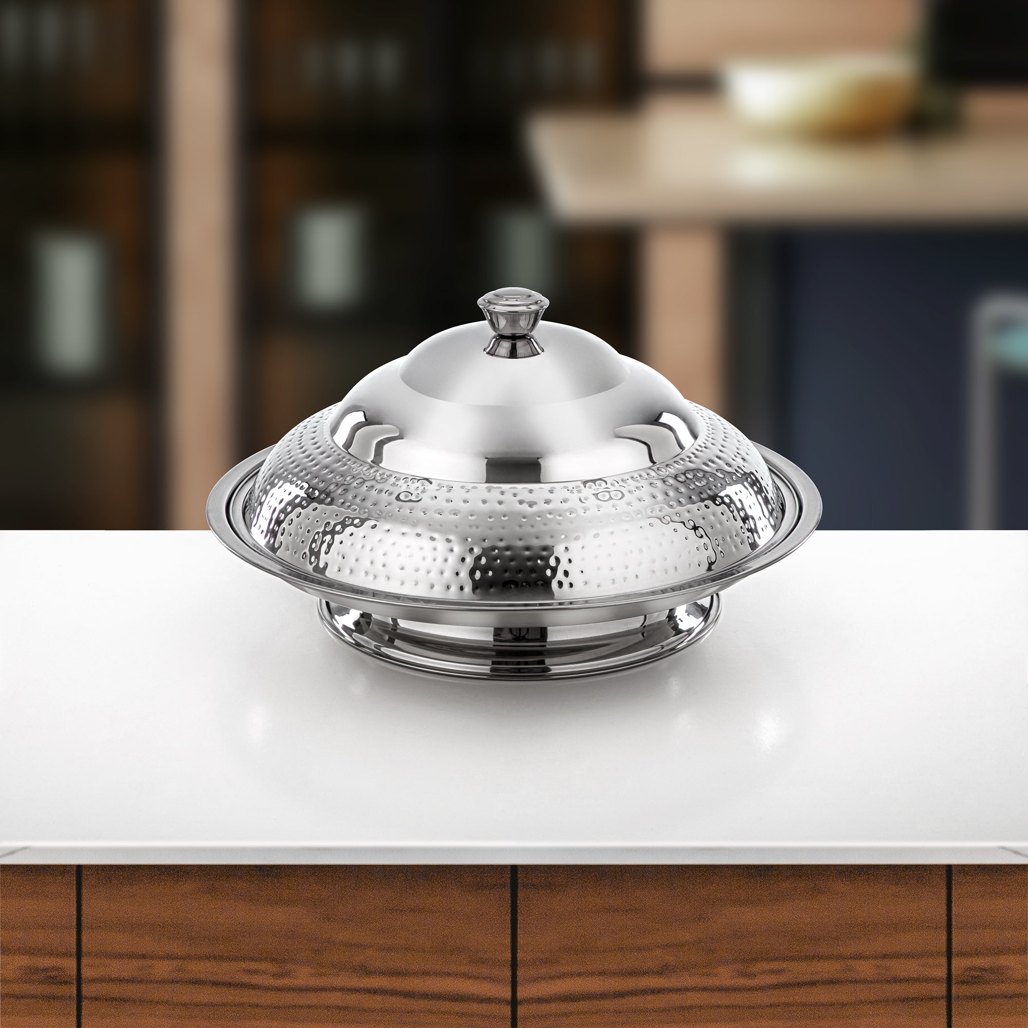 Almarjan Koozy Tray 50 cm Silver (H25M20)