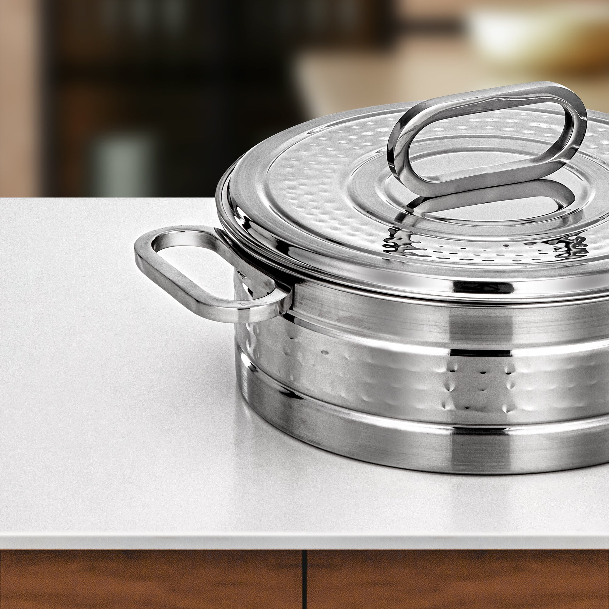 Almarjan Diana Hot Pot 25cm Silver