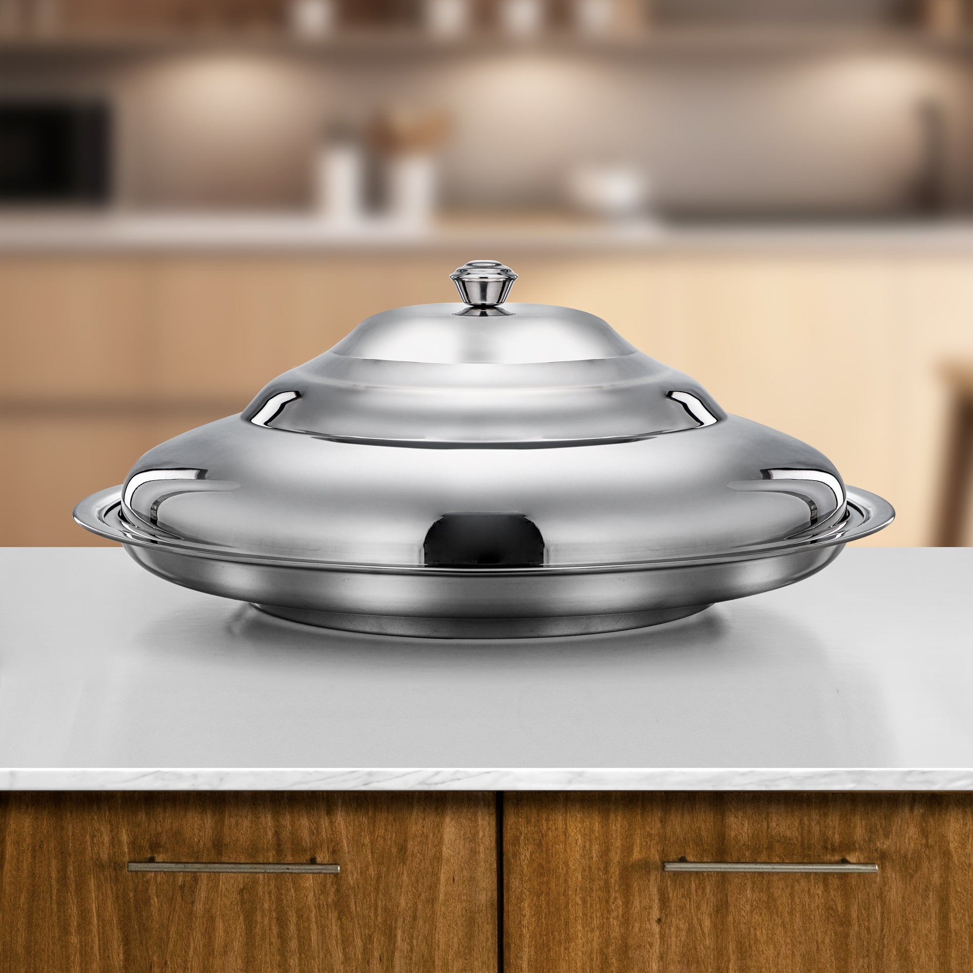 Almarjan Koozy Tray Stainless Steel Silver 70cm (STS0293622)