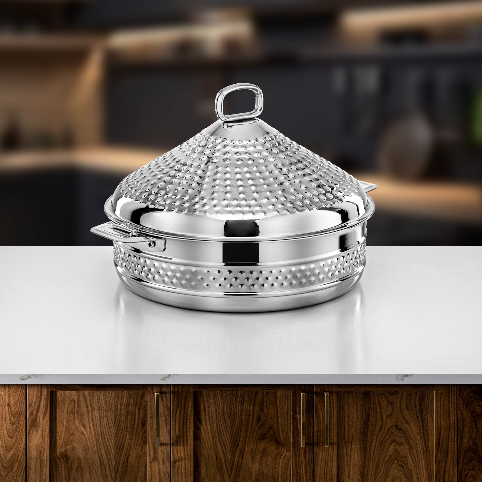 Almarjan Hot Pot Stainless Steel 30cm Silver – Abeer