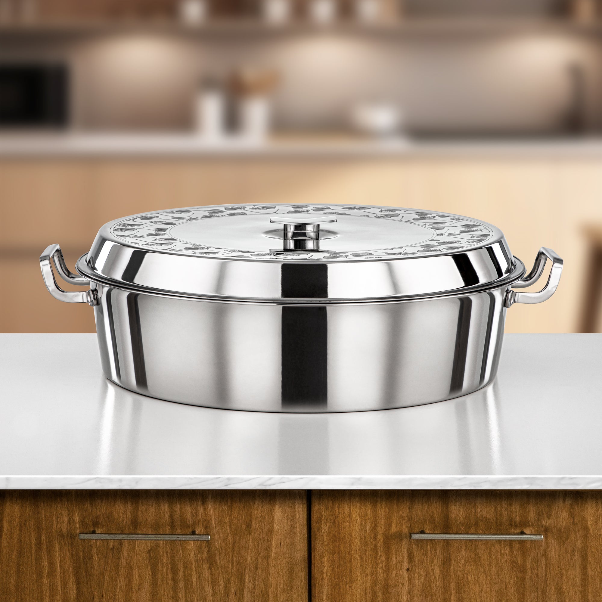 Almarjan Badr Hot Pot 40cm Silver