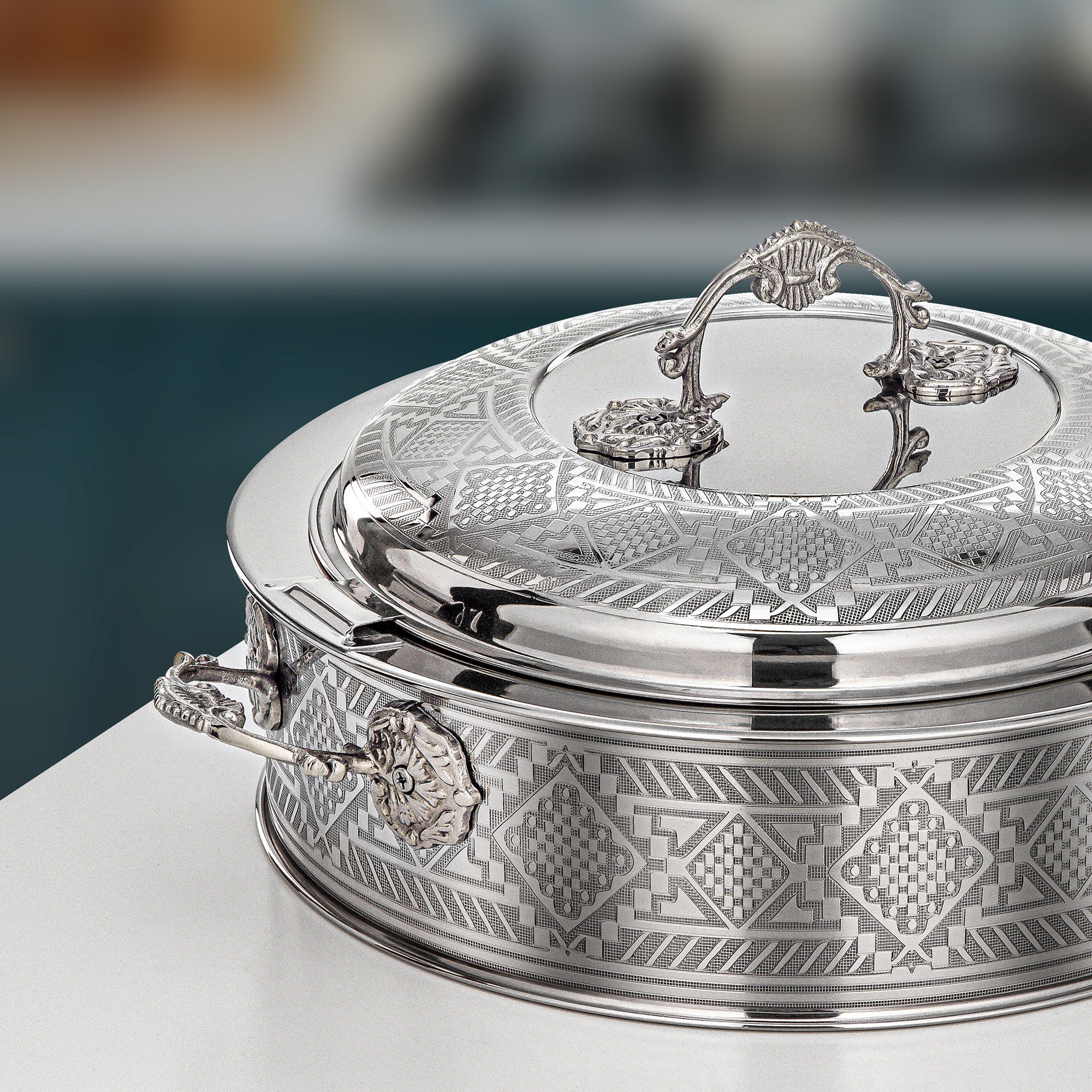 Almarjan Hot Pot 30cm Silver – Areej Collection