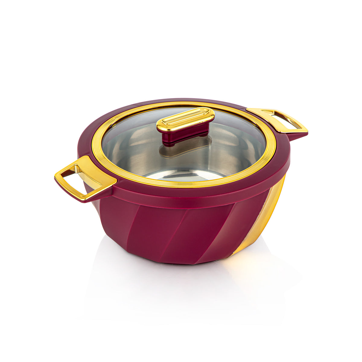 طقم حرارات المرجان البلاستيكية تشكيلة سلوى - 3 قطع - أحمر وذهبي - SW001G BR/G