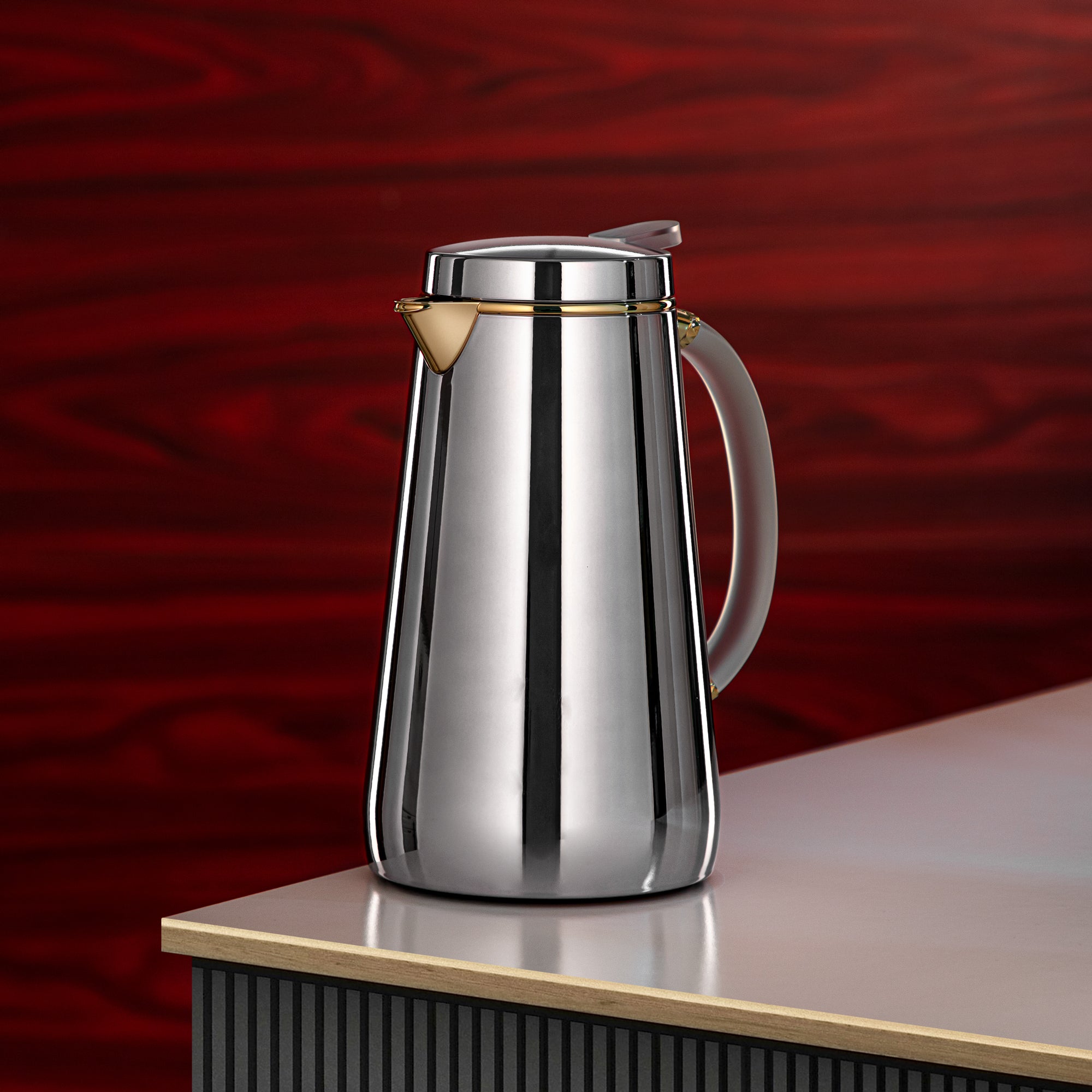 Almarjan Vacuum Flask Set Silver & gold – Ramadan & Gatherings