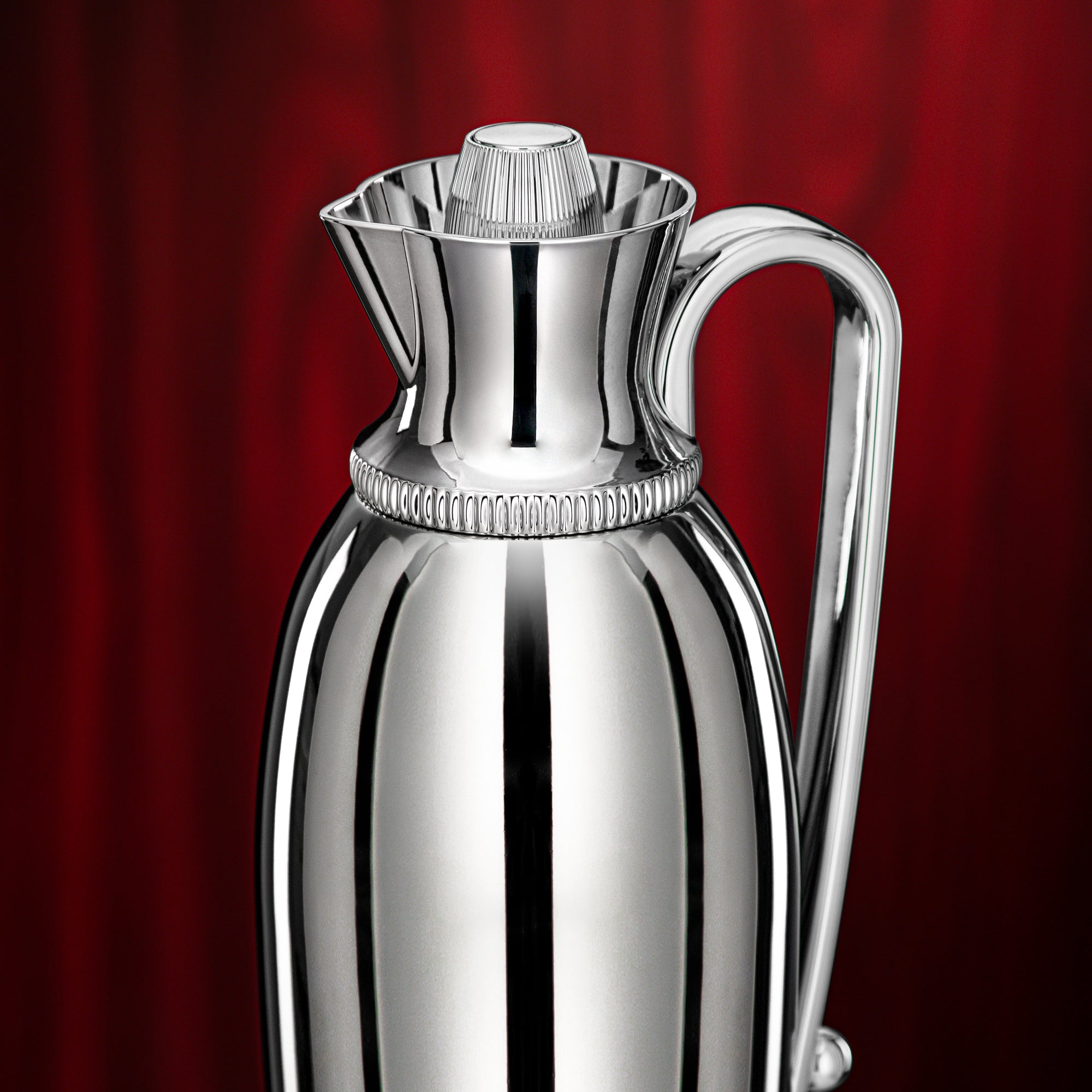 Almarjan Vacuum Flask Set 0.75L & 1L Silver