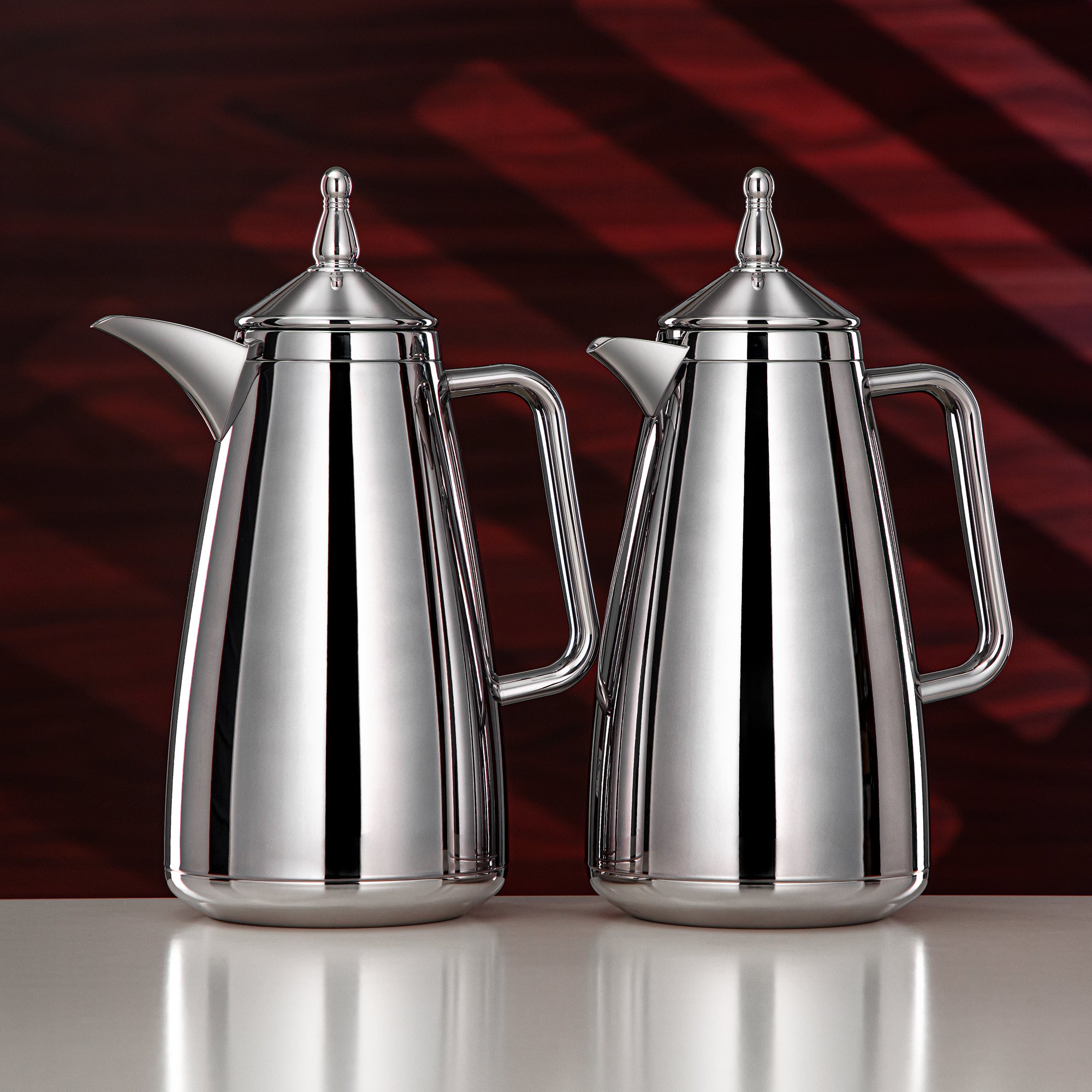 طقم ترامس المرجان 1 لتر + 1 لتر فضي – بطانة زجاجية – XHP-C1000/D1000 C
