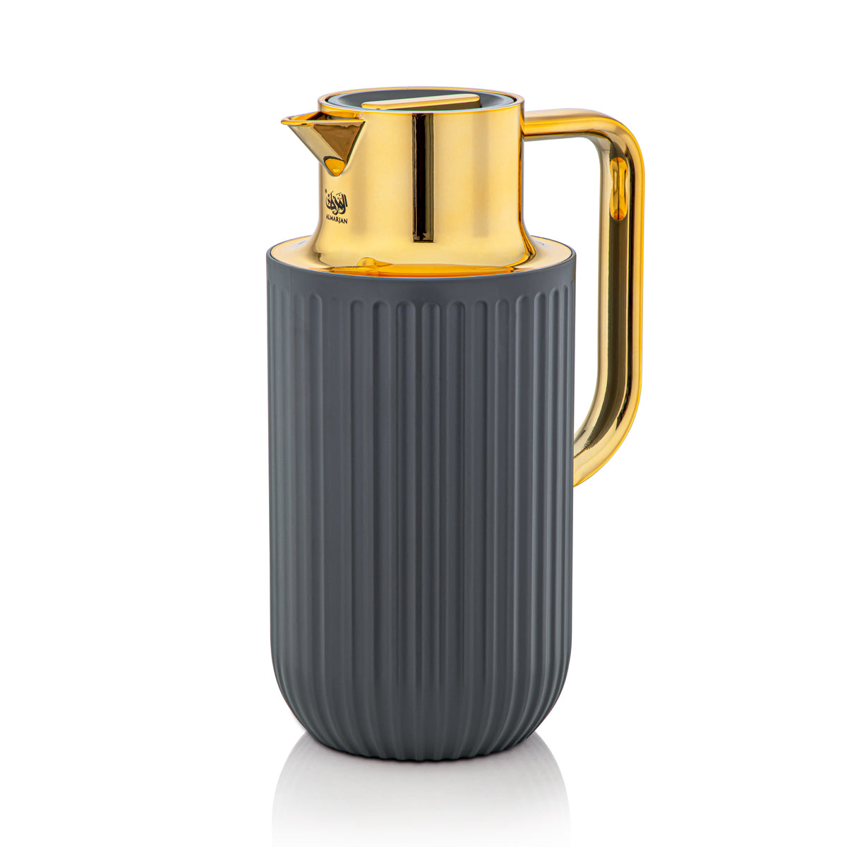 Almarjan 1.6 Liter Vacuum Flask Matt Grey & Gold - 2C122-160 MG/G
