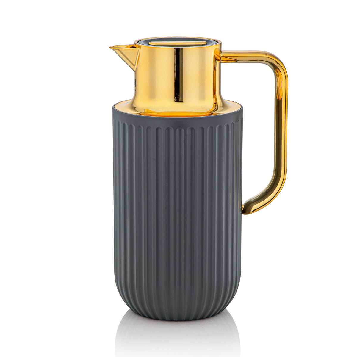 Almarjan 1.6 Liter Vacuum Flask Matt Grey & Gold - 2C122-160 MG/G
