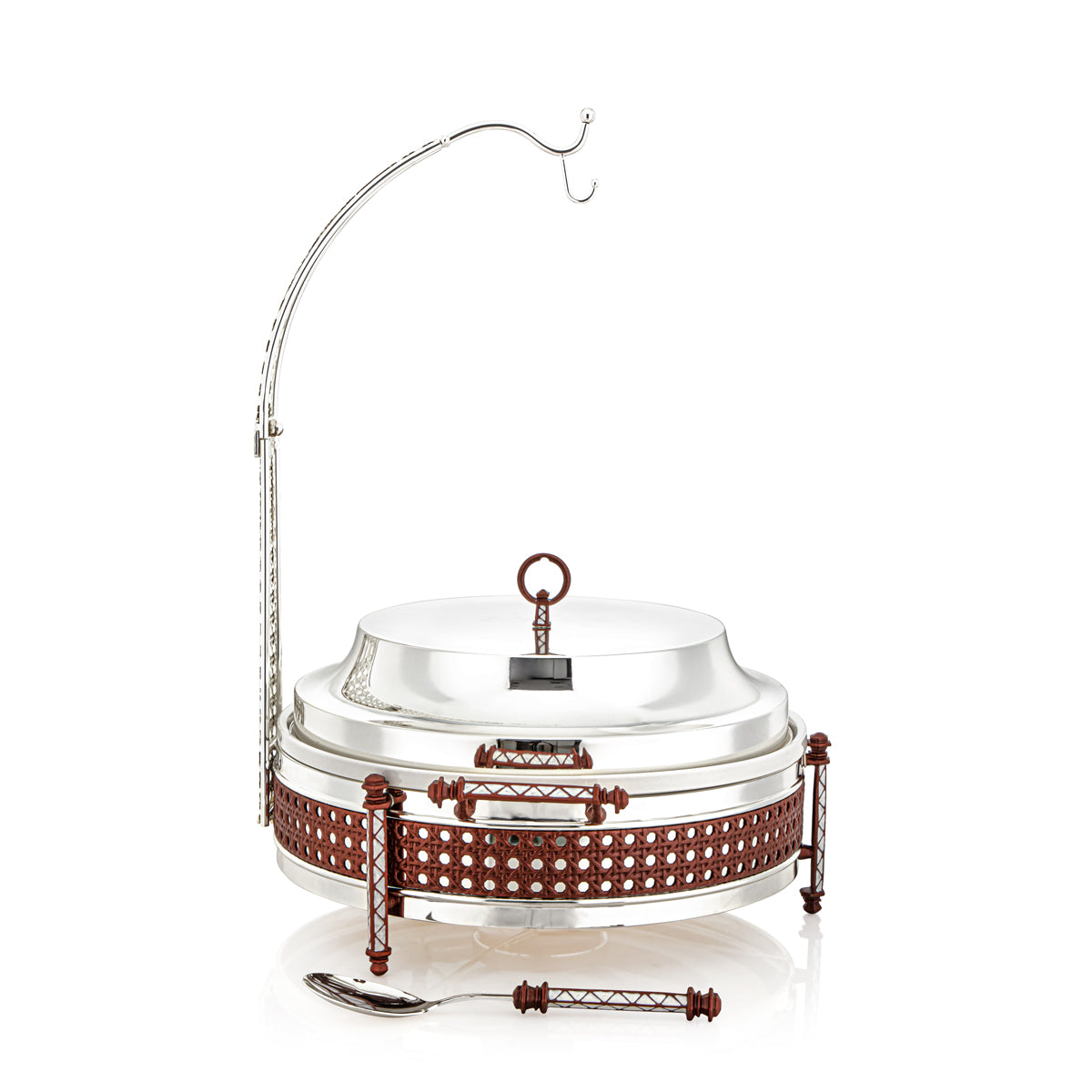 Almarjan 3500 ML Al Waha Collection Food Warmer Silver - FW01-SCN-L