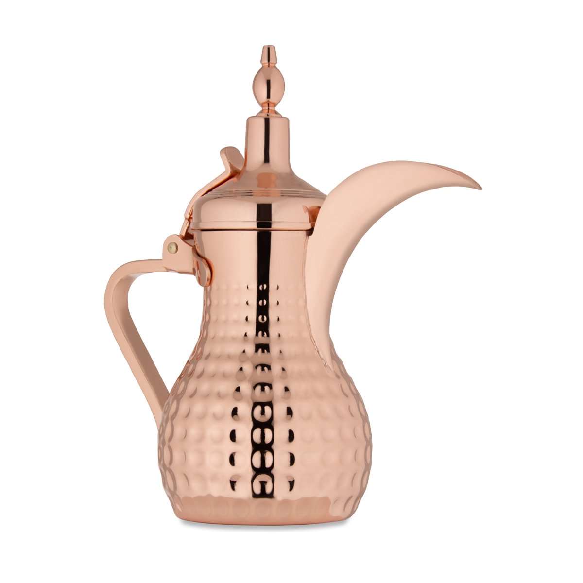 Almarjan 1 Liter Hammered Collection Stainless Steel Dallah Copper - STS0010560