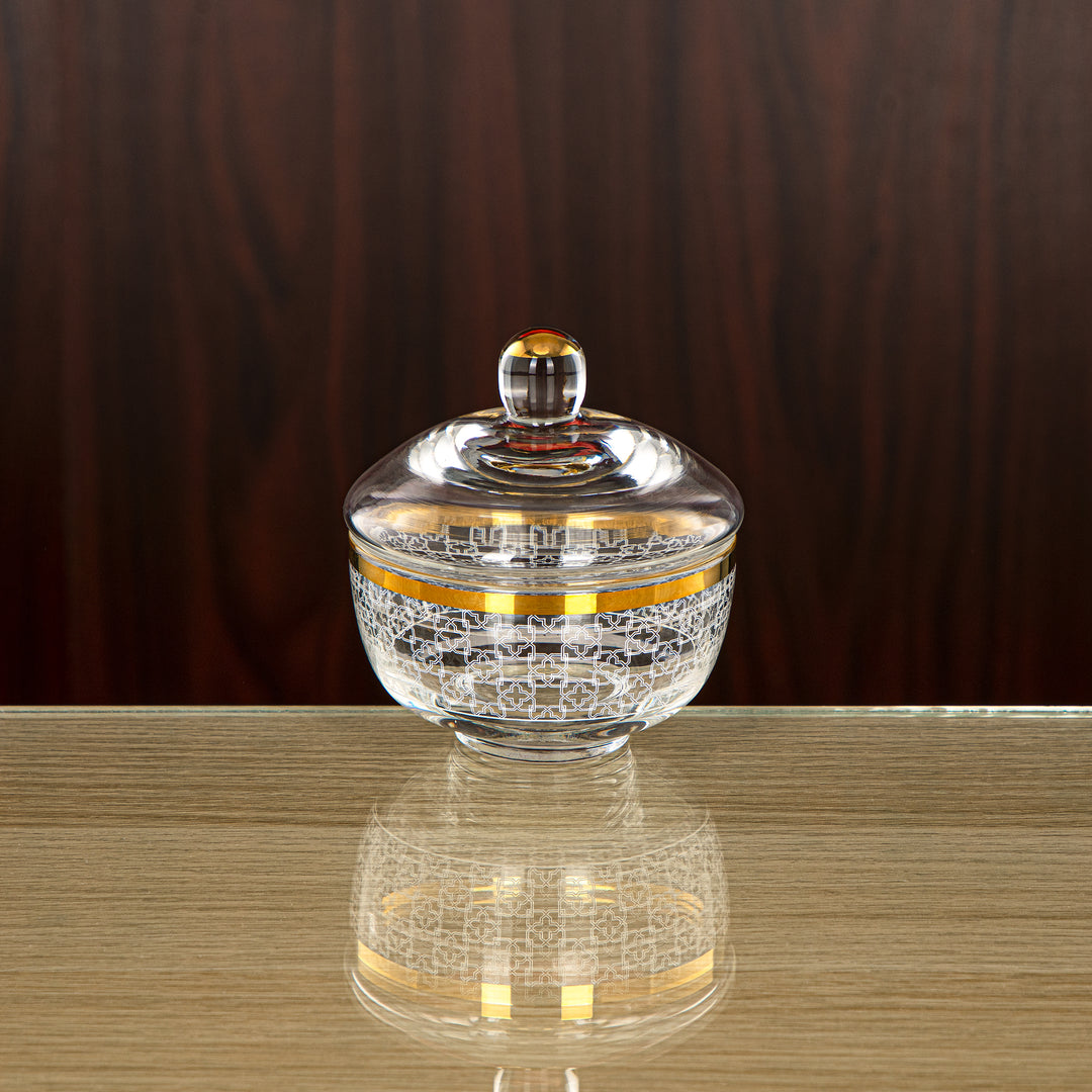 Almarjan 9.5 CM Glass Sugar Bowl - 0137T-SZH