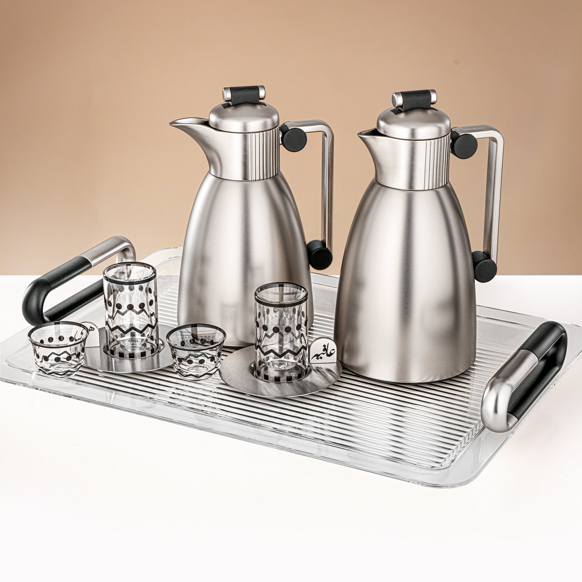 Almarjan 21 Pieces Serving Ensemble, Matt Nickel & Matt Black