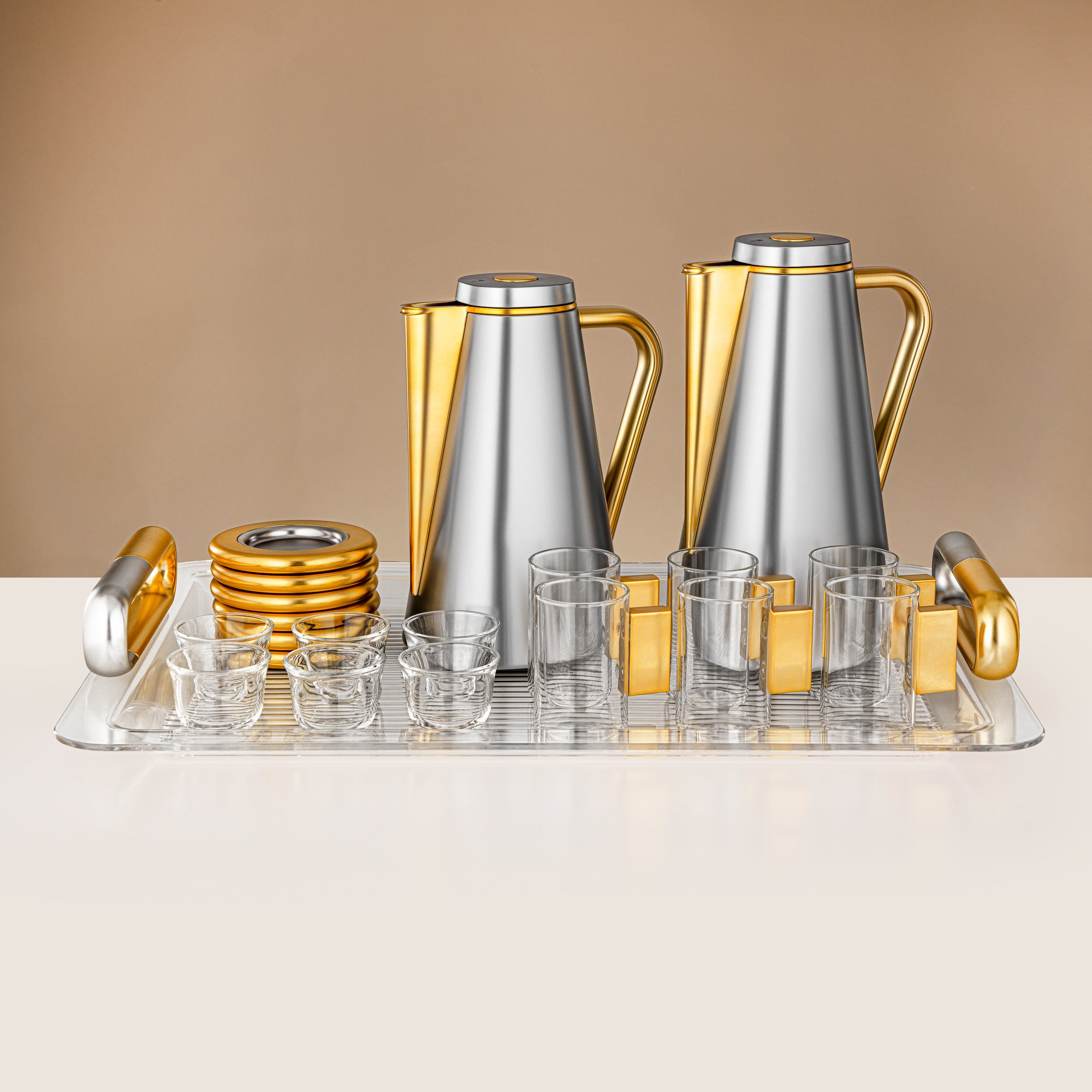 Almarjan 21 Pieces Serving Ensemble, Matt Nickel & Matt Gold