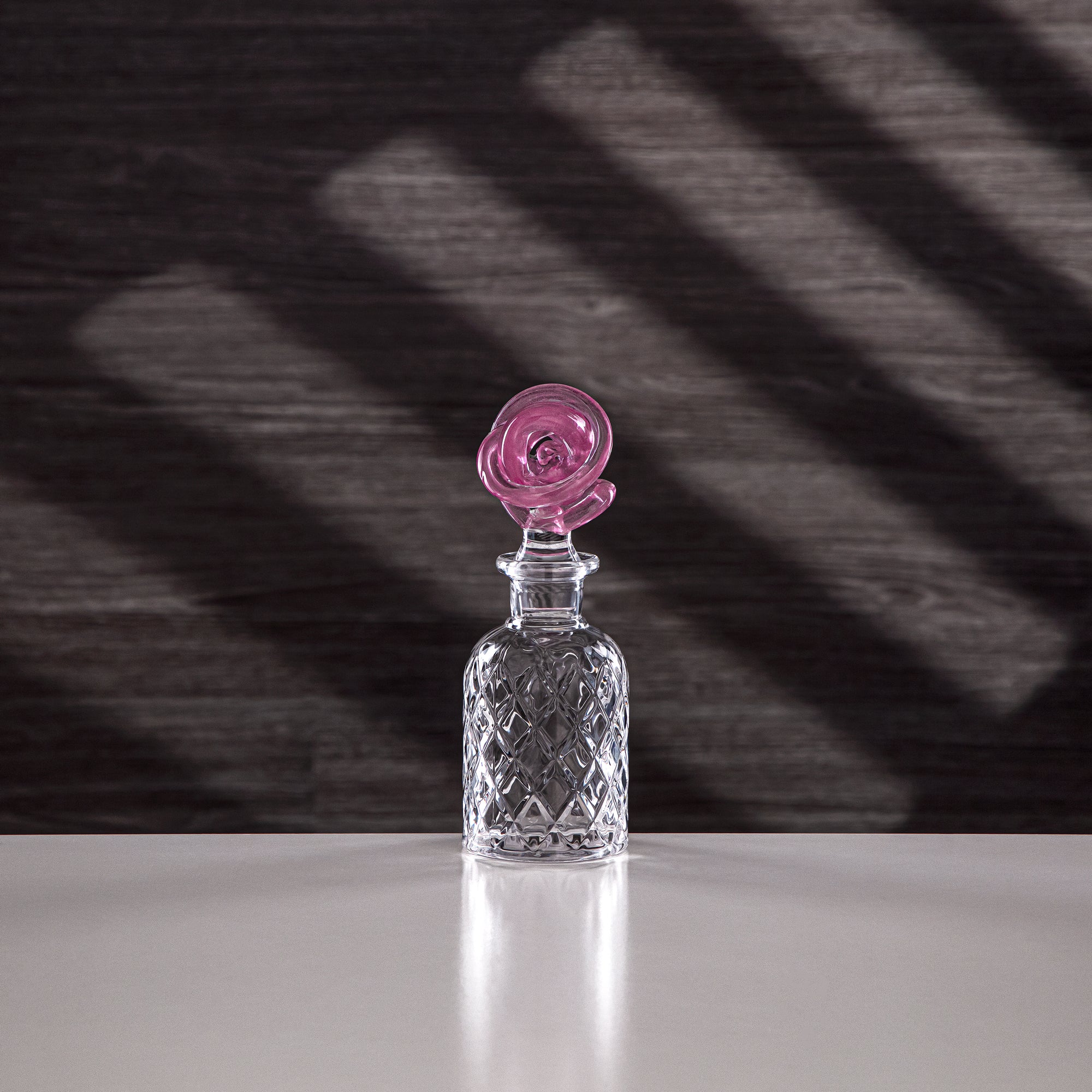 Almarjan Perfume Bottle Clear with Pink Knot