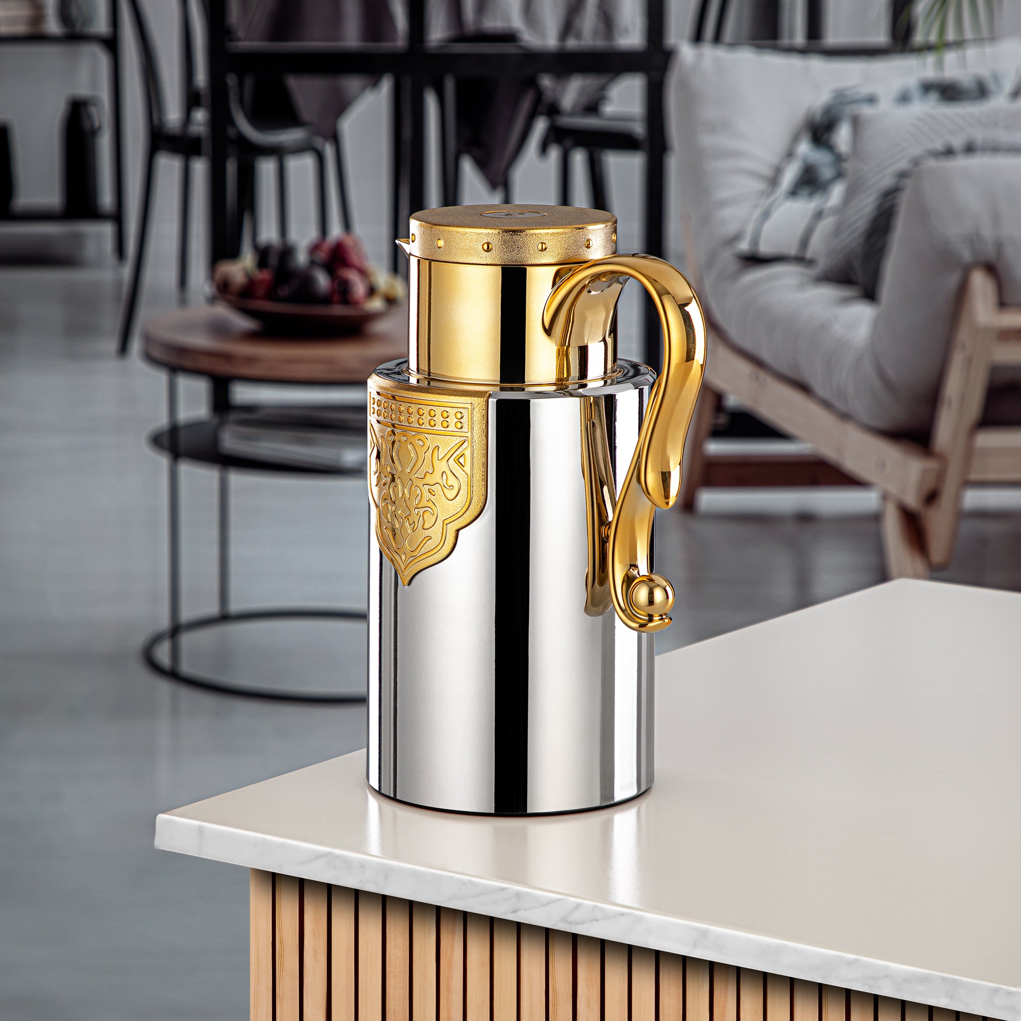 المرجان طقم ترامس فضي وذهبي - FG207 AB-100 C/G