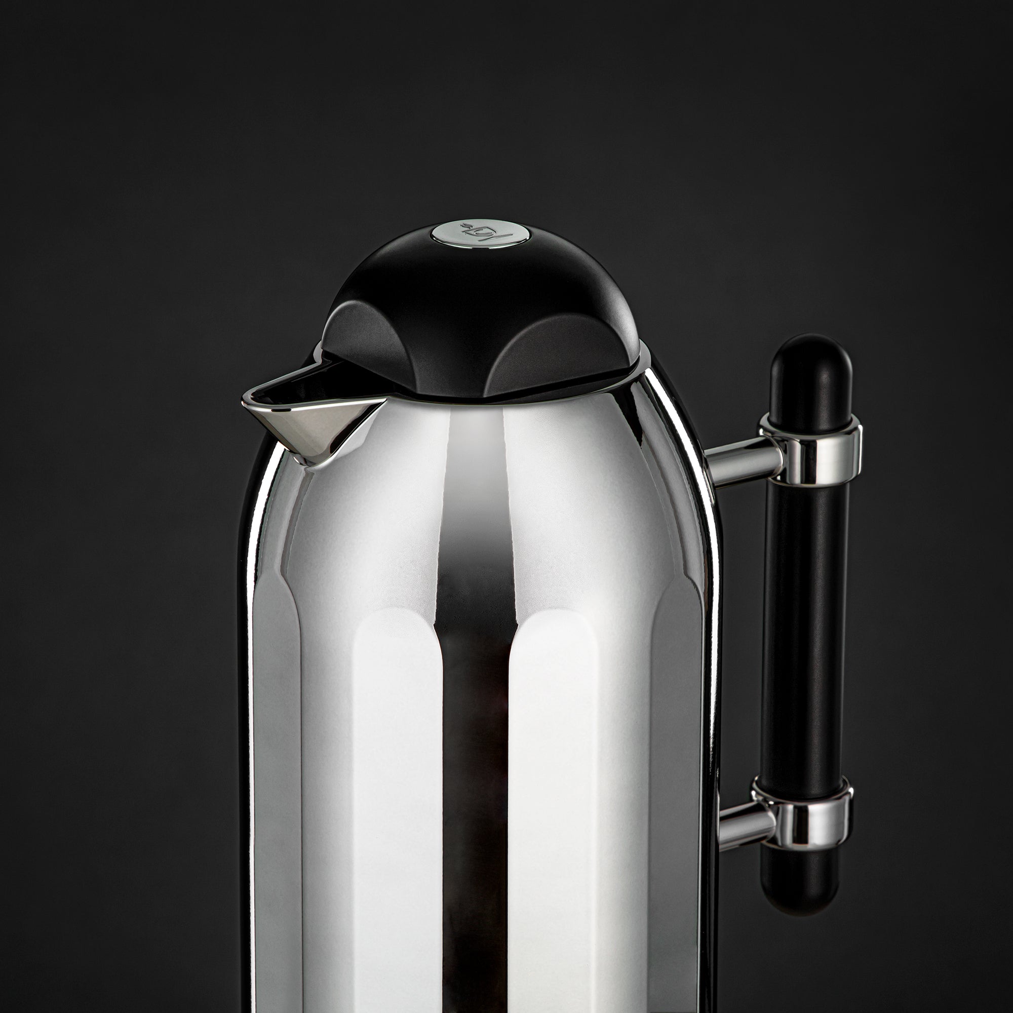 Almarjan Vacuum Flask Set Silver with Black Handle & Cover 1L + 1L (FG211-AB-100 MC/MBL) – Elegant Serving | Ramadan & Gatherings