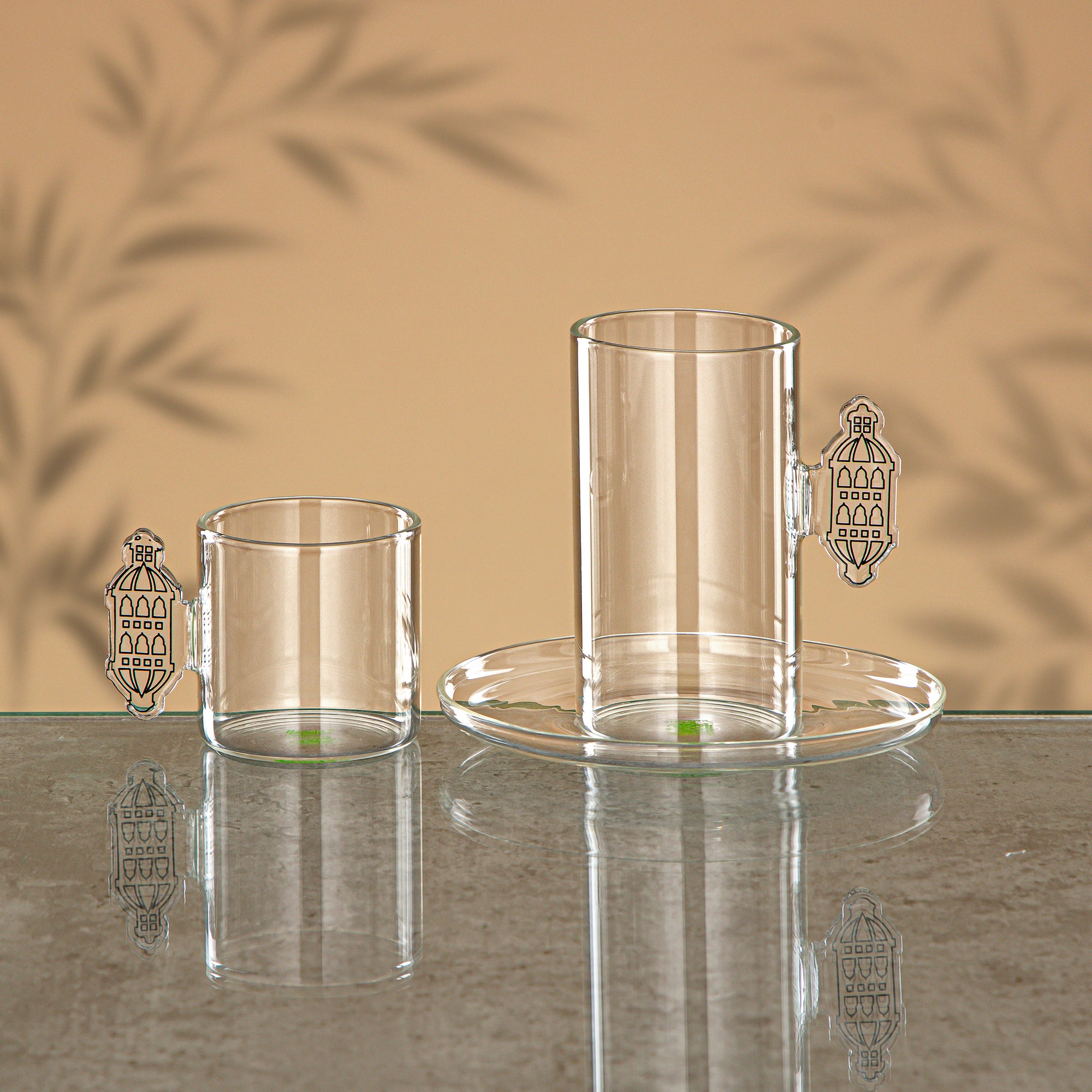 Almarjan Tea Set 18 Pieces Clear