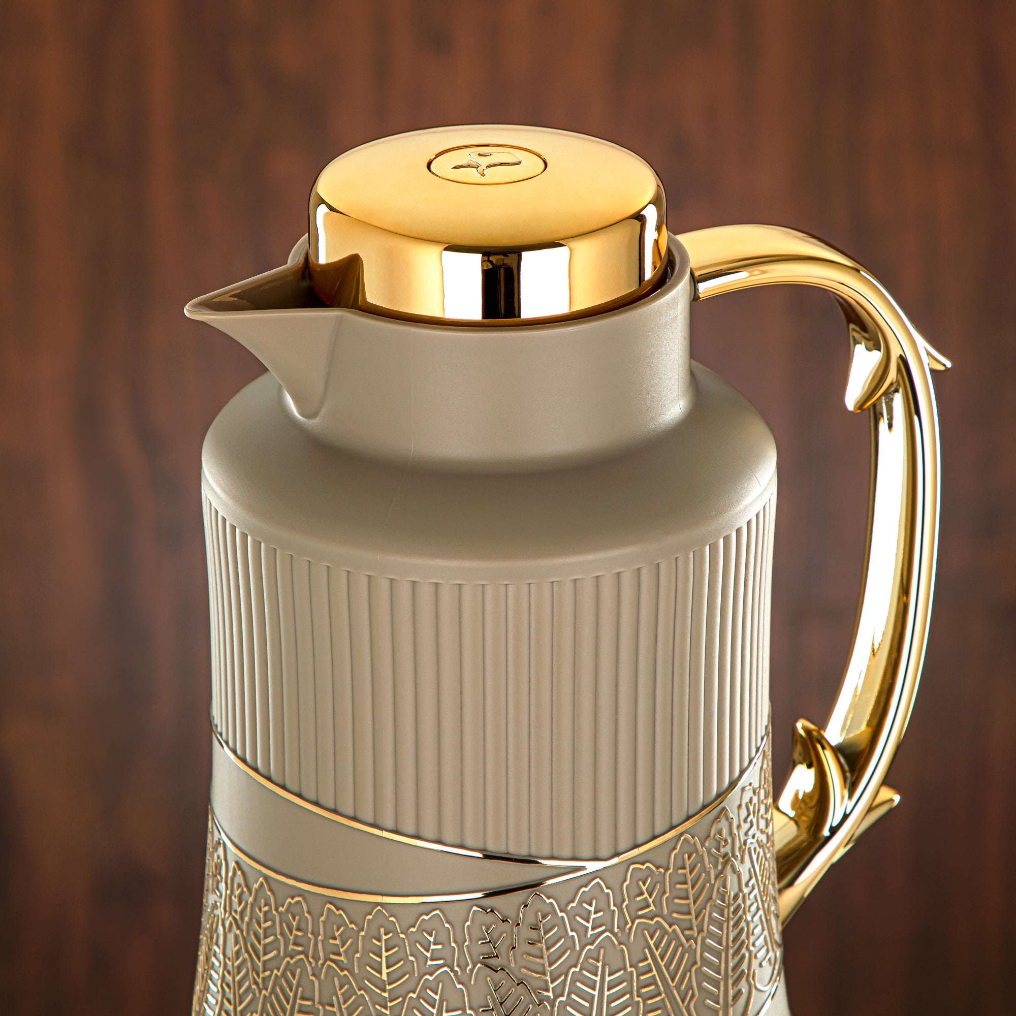 طقم ترامس المرجان مكون من قطعتين باللونين الكاكي والذهبي - GT112AB-100 NRM/G