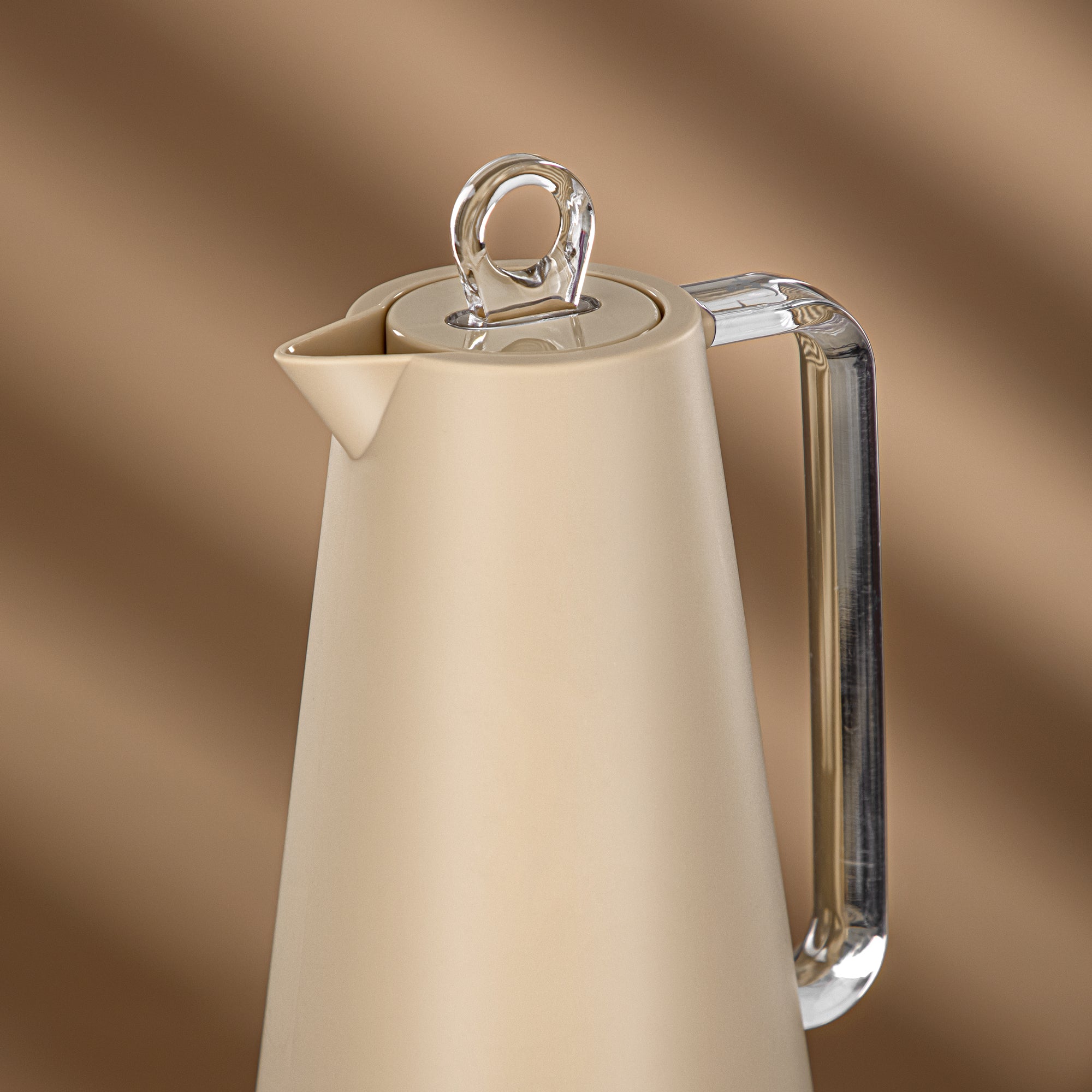 Almarjan Vacuum Flask Set Beige & Transparent
