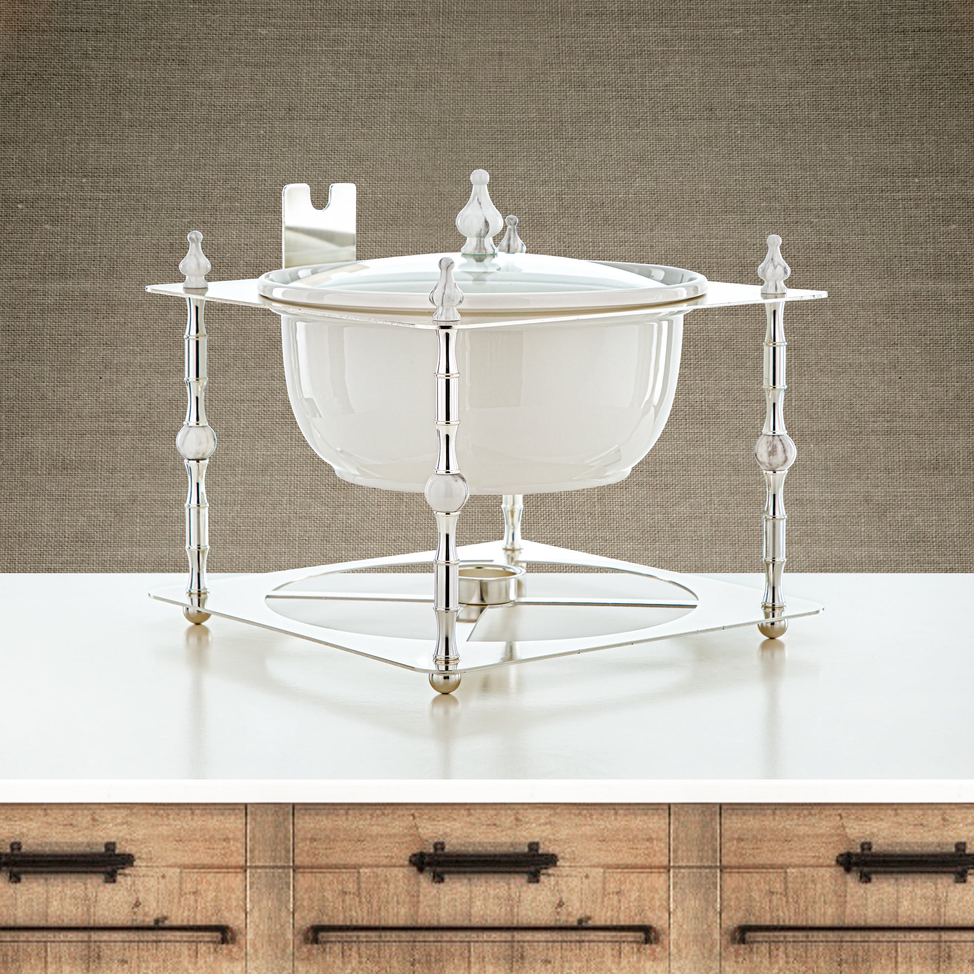 Almarjan 4000 ML Food Warmer Silver - HM4103-S