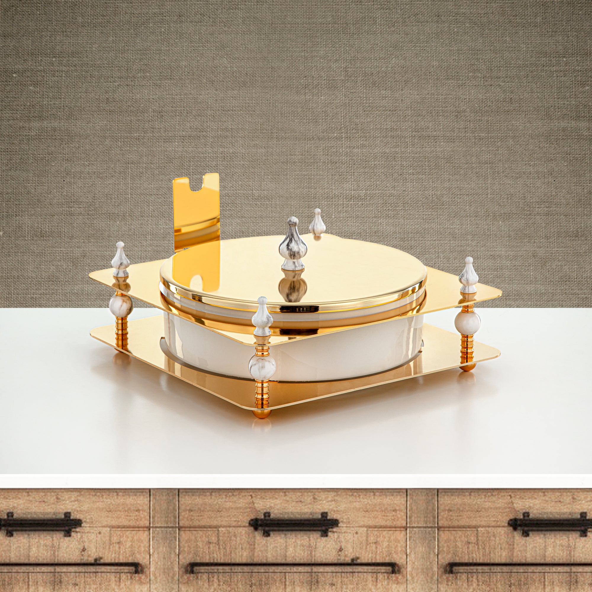 Almarjan 30 CM Candy Box Gold - HM4108-G