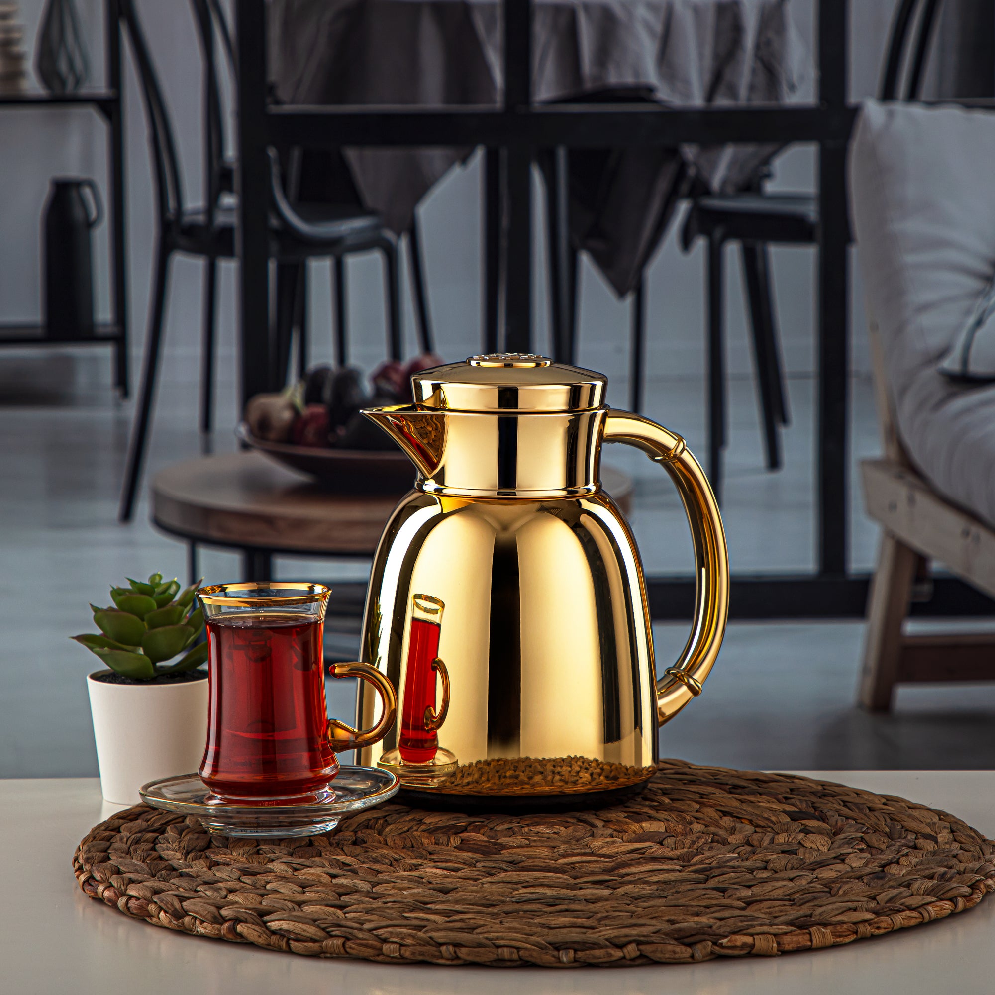 المرجان 0.35 لتر ترمس ذهبي - QVC-0350C95