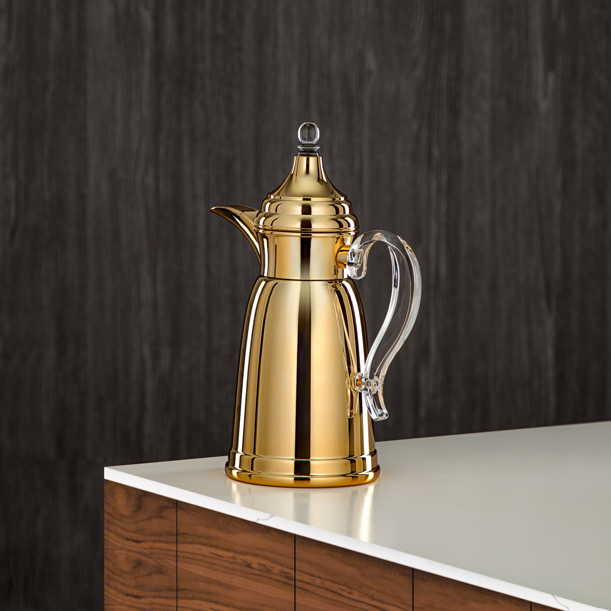 المرجان 600 مل جدار مزدوج من ستانلس ستيل ذهبية - SM-2E02-060 G