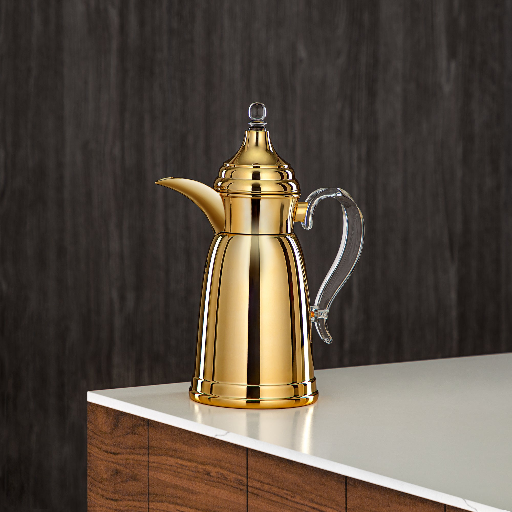 المرجان 600 مل جدار مزدوج من ستانلس ستيل ذهبية - SM-2E02-060 G