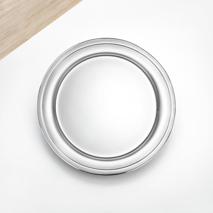 Almarjan 50 CM Stainless Steel Round Serving Tray - STS0200769