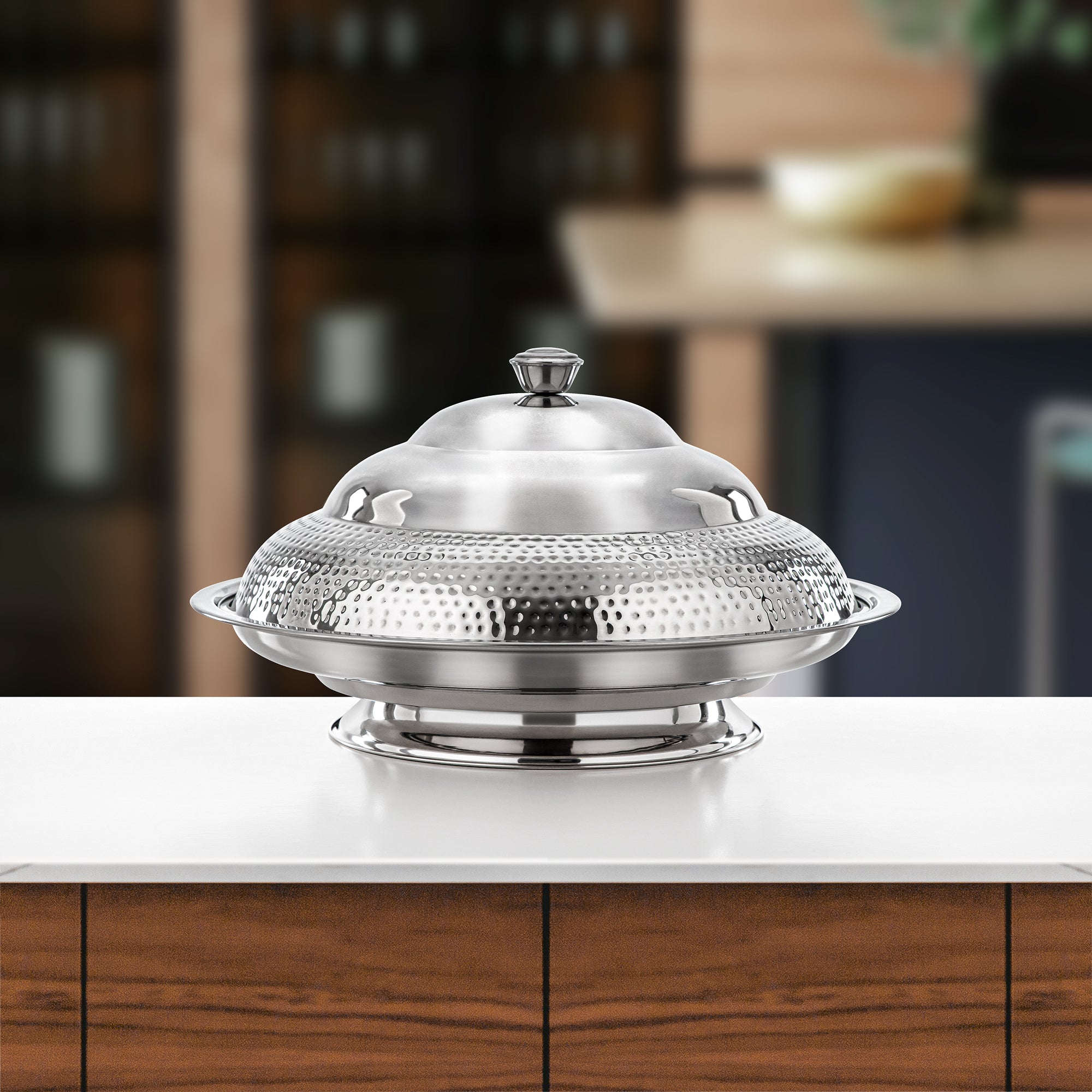 Almarjan Koozy Tray 55 cm Silver (H25M20)