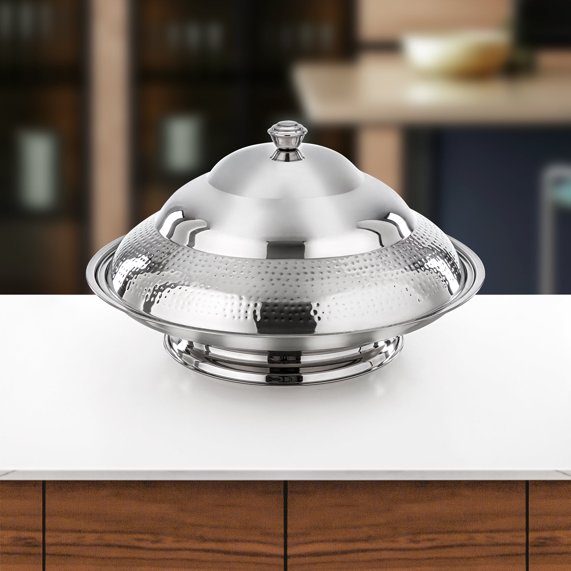 Almarjan Koozy Tray 60 cm Silver (H25M20)